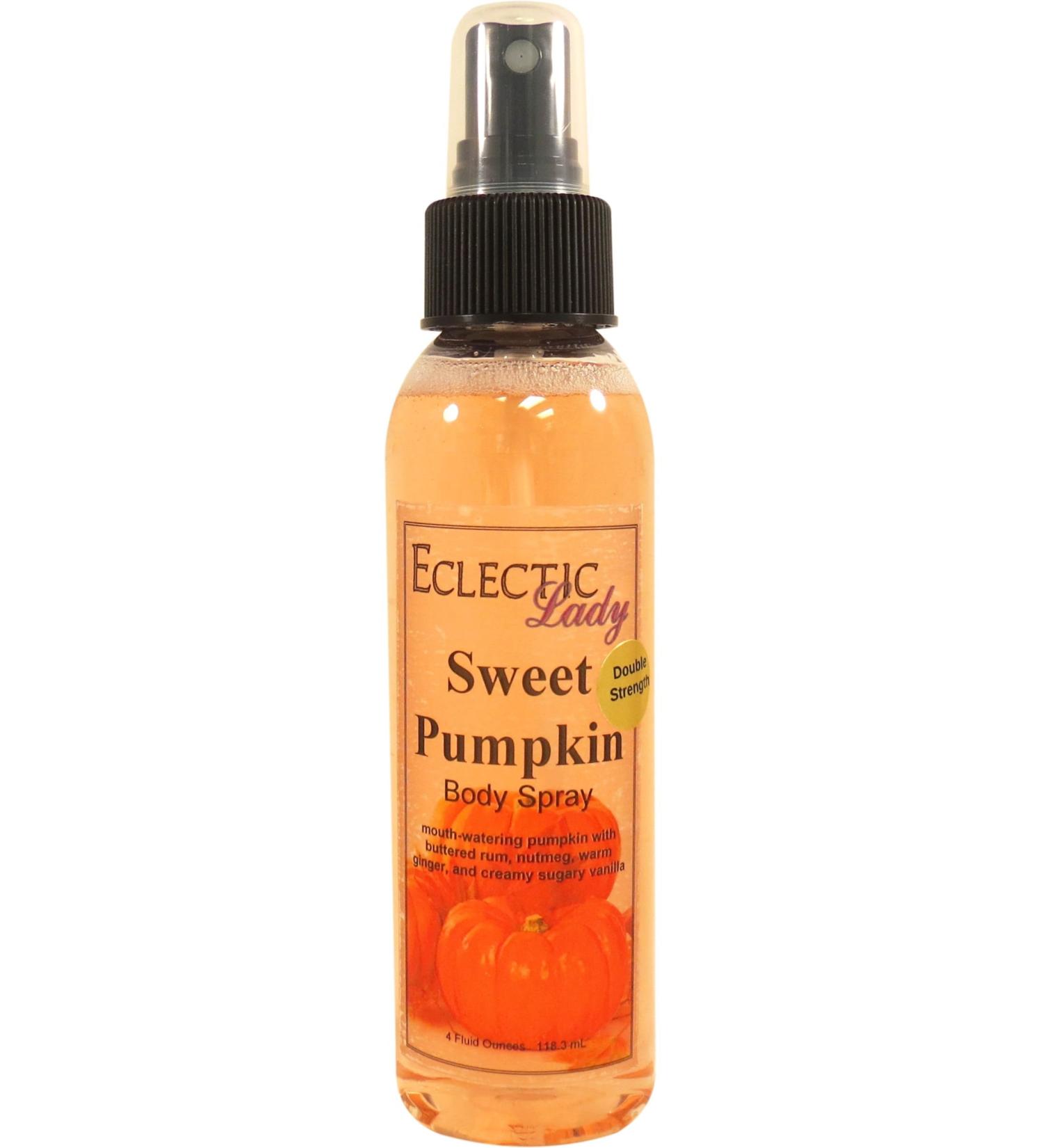 Sweet Pumpkin Body Spray (Double Strength) 4 ounces Body Mist for Women with Clean Light & Gentle Fragrance Long Lasting Perfume with Comforting Scent for Men & Women Cologne with Soft Subtle - Buy Online on GoSupps.com