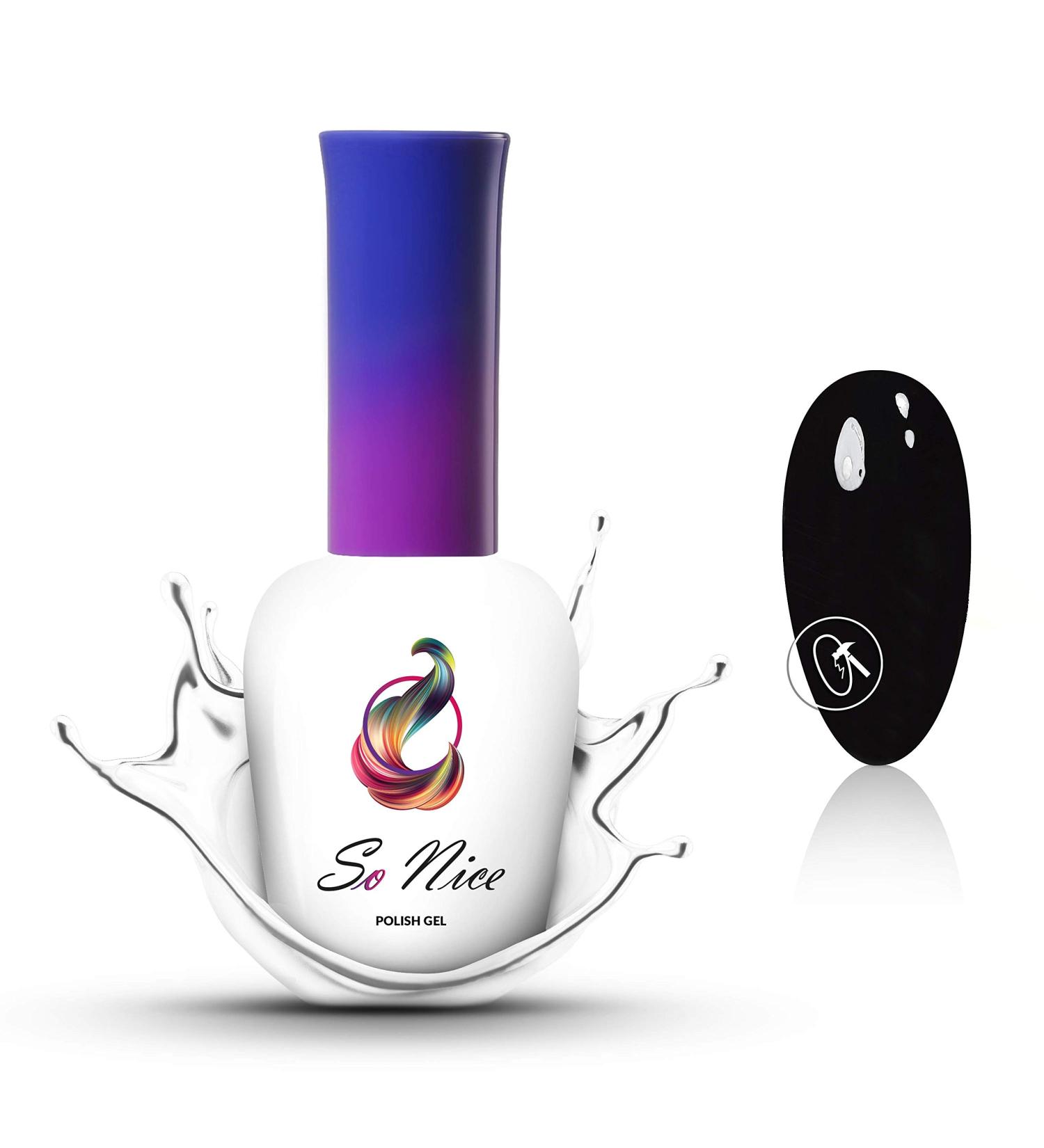 Buy So Nice Nail Polish Smudge-proof UV LED Brave Shine - 8 ml Transparent Gel Polish Top Coat for Long-Lasting Shine - International Shipping Available - Buy Online on GoSupps.com