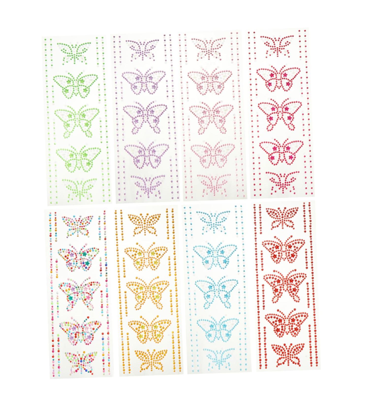 minkissy 16 Sets Butterfly Rhinestone Stickers DIY Bling Jewel Stickers Notebook Stickers Scrapbook Stickers Crystal Stickers Car Trim Butterflies Stickers 3D Pattern Sticker Acrylic Manual - Buy Online on GoSupps.com