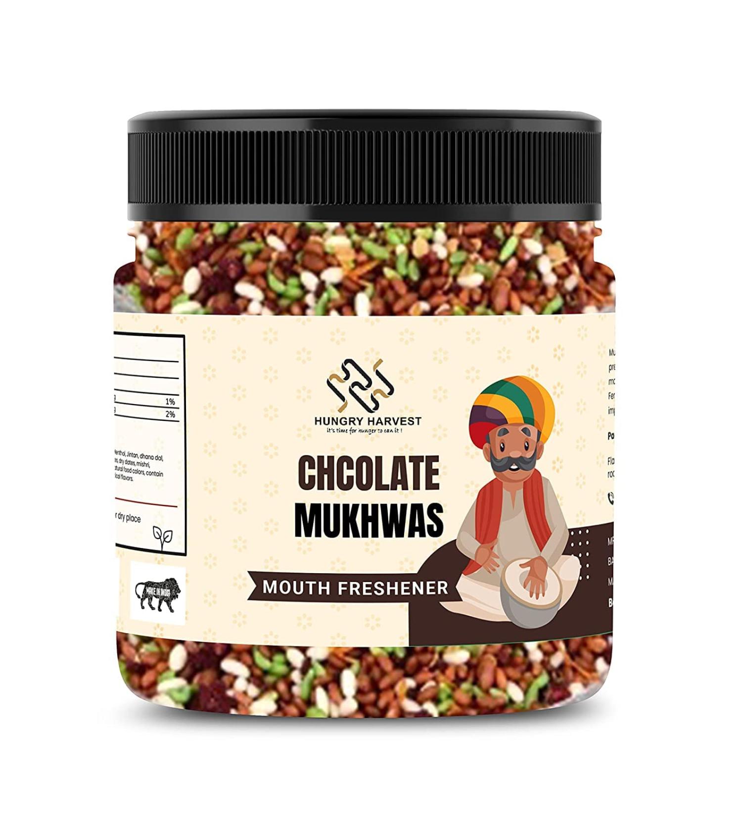 Hungry Harvest Homemade Chocolate Mukhwas 300g Mouth Freshener_Packing May Vary