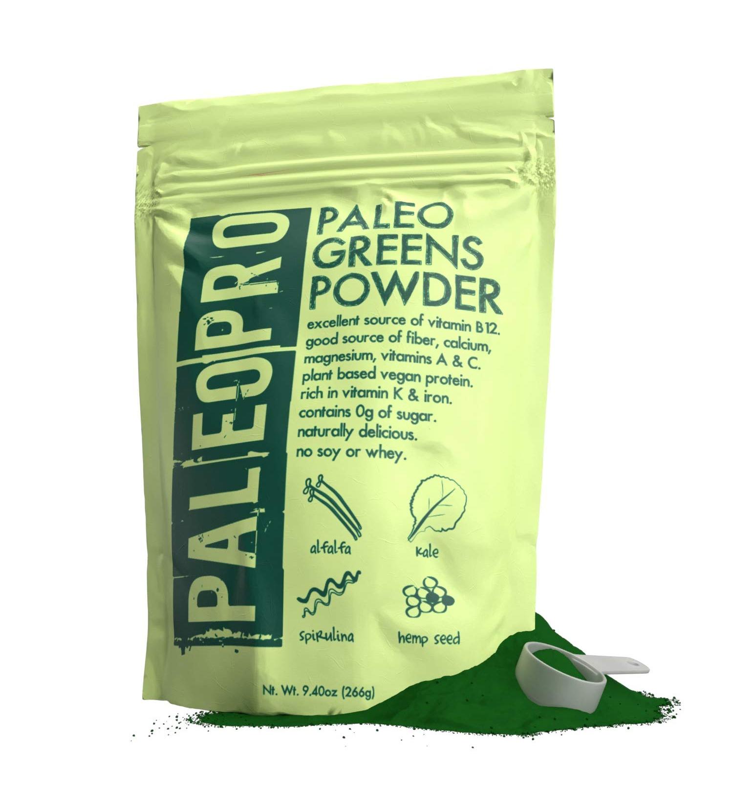 PaleoPro Paleo Greens Powder | Plant-Based Vegan Protein | 30 Servings - Buy Online on GoSupps.com