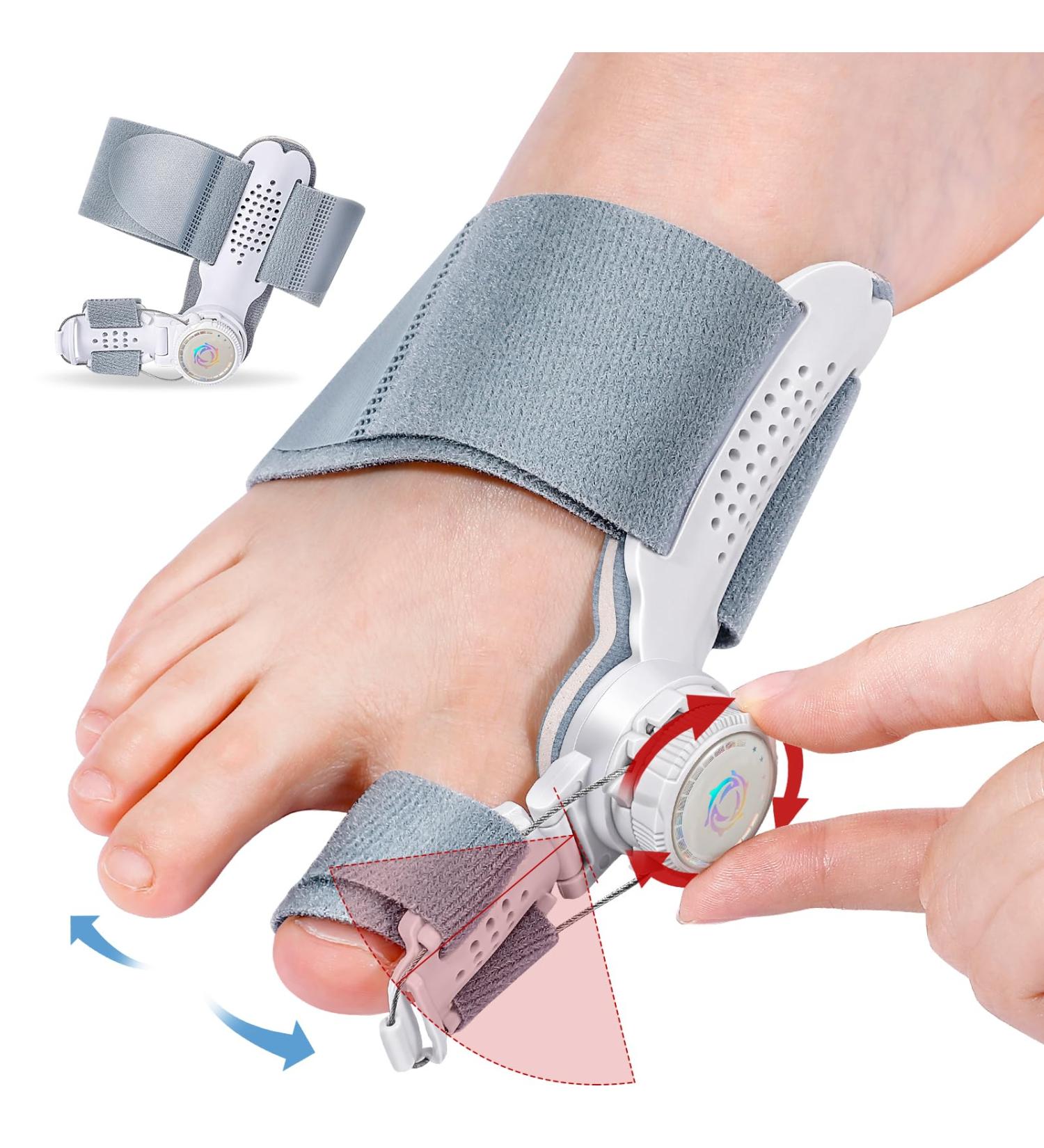 Bunion Corrector for Men & Women - Adjustable Big Toe Straightener for Bunion Relief | International Shipping - Buy Online on GoSupps.com