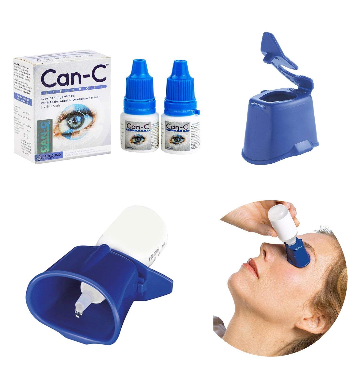Can-C Eye Drops 2 x 5ml Vials with Eye Drop Guide Bundle - 1 Count - Buy Online on GoSupps.com