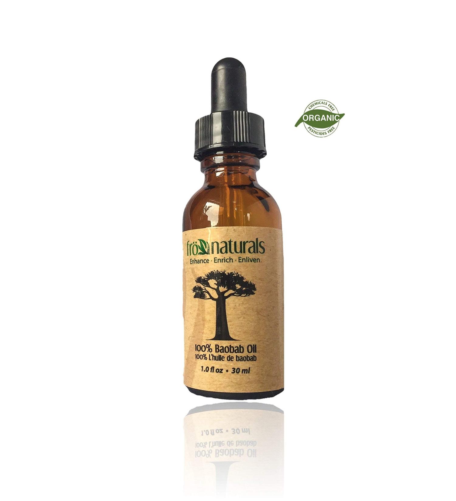 Baobab Seed Facial Oil - 100% Pure Extra Virgin Cold Pressed - Fr naturals Canada | Repairs & Renews Skin - 1 fl. oz (30ml - Buy Online on GoSupps.com
