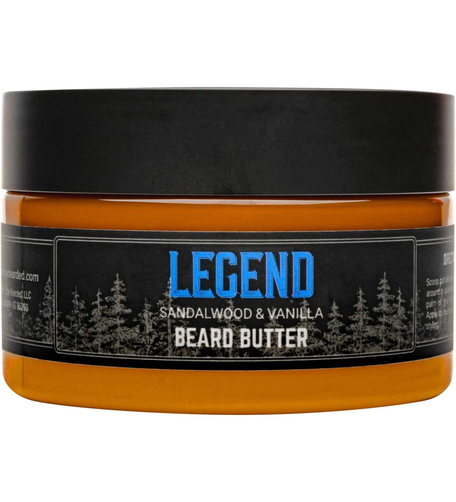 Live Bearded Beard Butter - All-Natural Leave-In Conditioner 3oz Made in USA | Classic Legend Sandalwood & Vanilla Beard Care - Buy Online on GoSupps.com