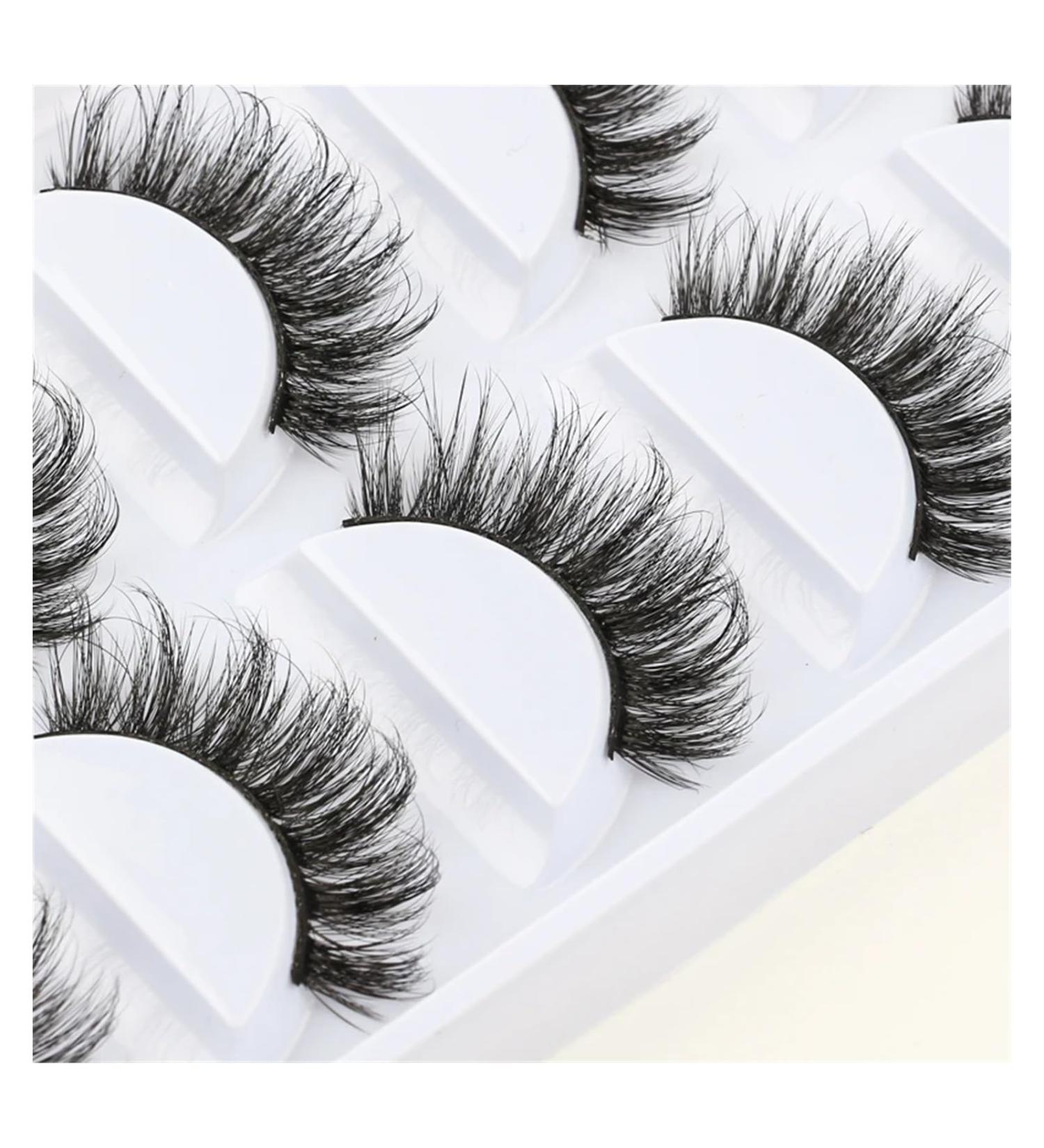 UAMOU 2/20/100 Boxes Mink Lashes Eyelashes 5 pairs Natural Curly Fake Eyelashes Thick Maquiagem Lash Extension Makeup Tools Cheerfully (Color : 5 pairs G612 Size : 30 boxes) - Buy Online on GoSupps.com