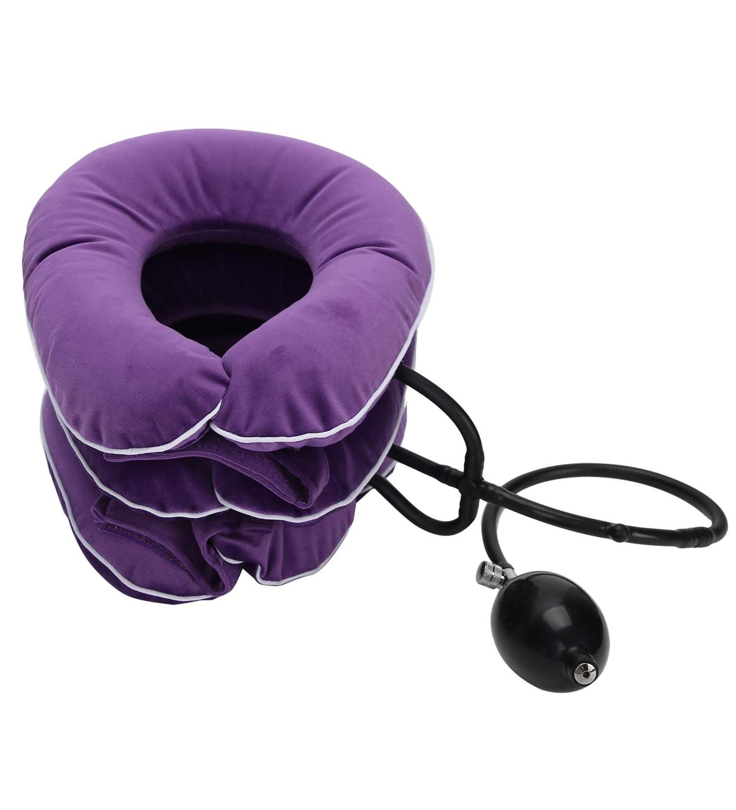 Cervical Neck Traction Device | Inflatable Neck Pain Relief & Support for Home Treatment - Buy Online on GoSupps.com