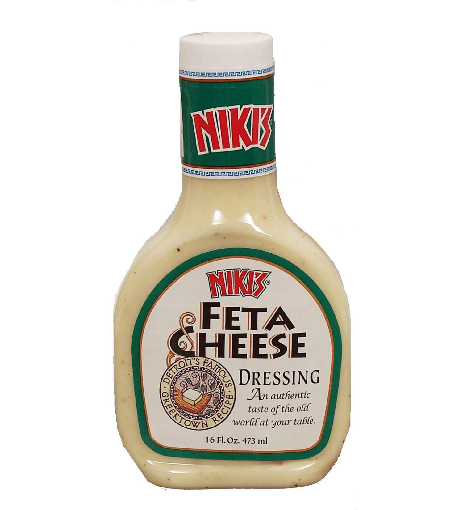 Niki's feta cheese dressing, 16-fl. oz. plastic bottle (pack of 1)