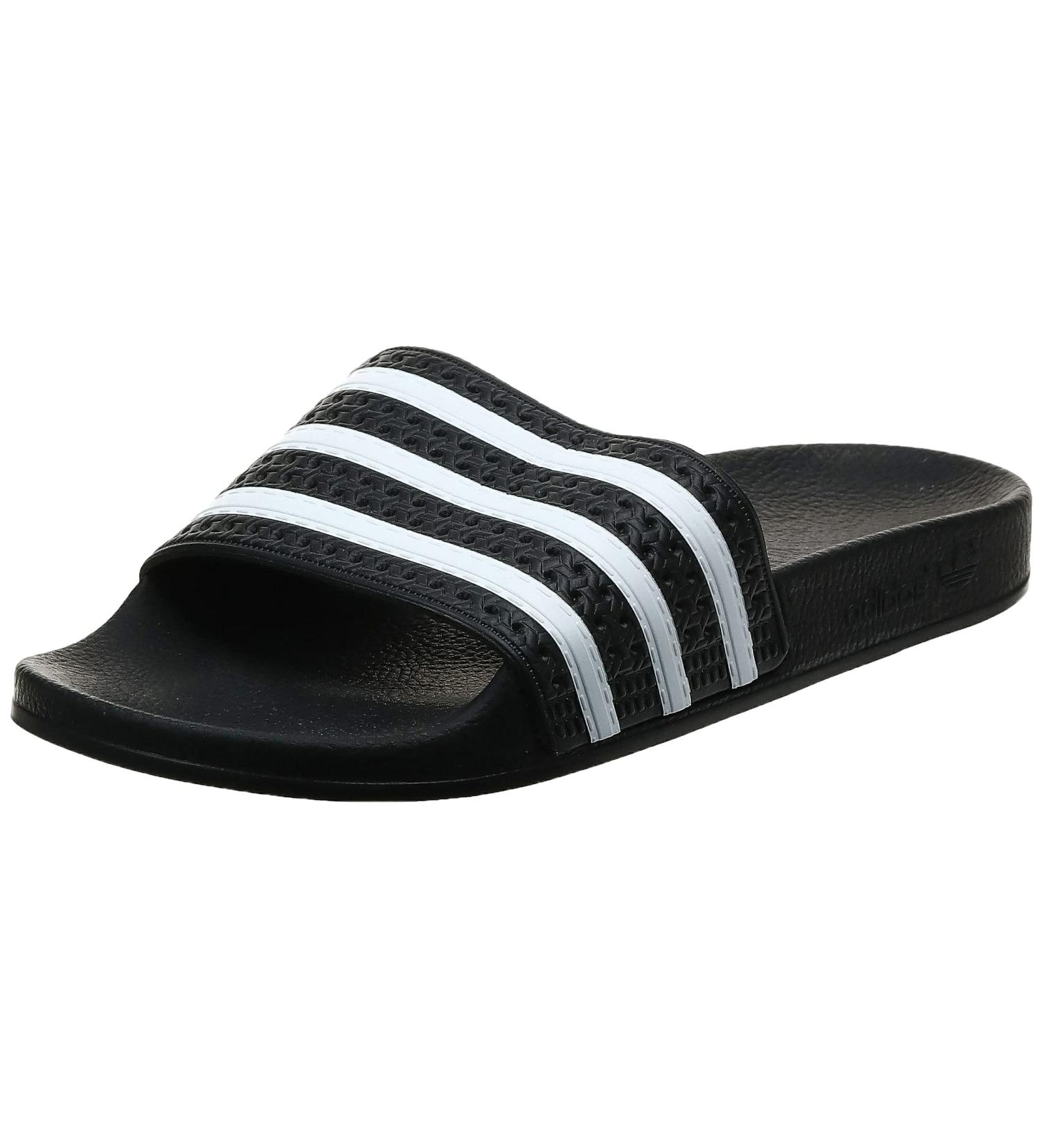 adidas Men's Adilette 11 Black/White/Black Slides - Comfort and Style | Shop Now - Buy Online on GoSupps.com