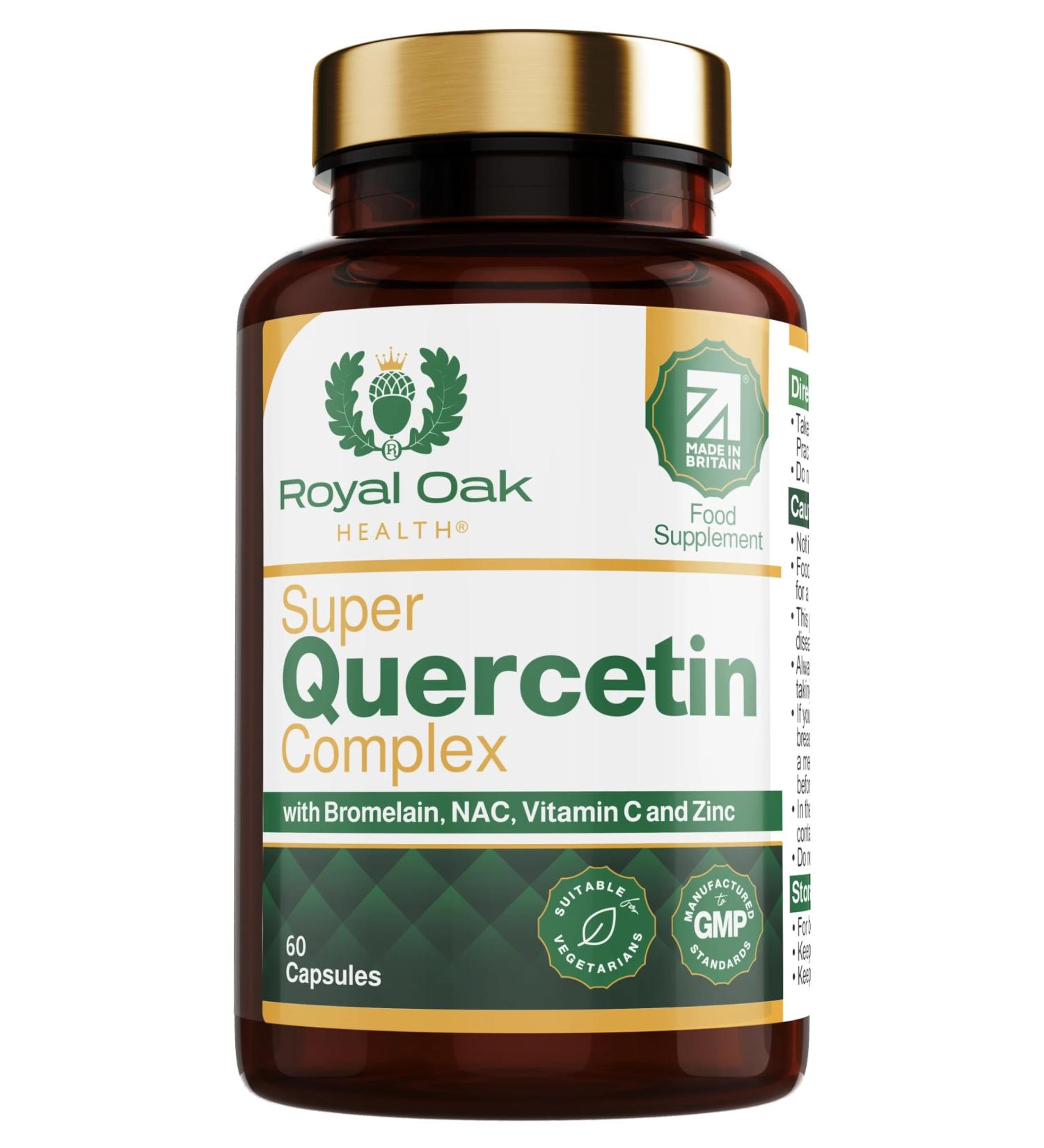 Super Quercetin Complex N-Acetyl-L-Cysteine (NAC) Immune Health and Supplement - Supporting Health Immune Functions - Buy Online on GoSupps.com
