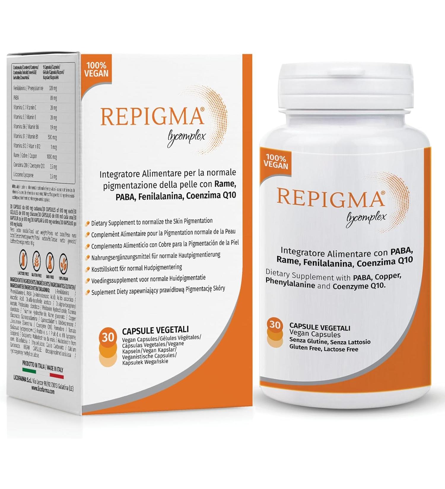Licofarma Repigma Lycomplex Health Supplement - 30 Capsules - Buy Online on GoSupps.com