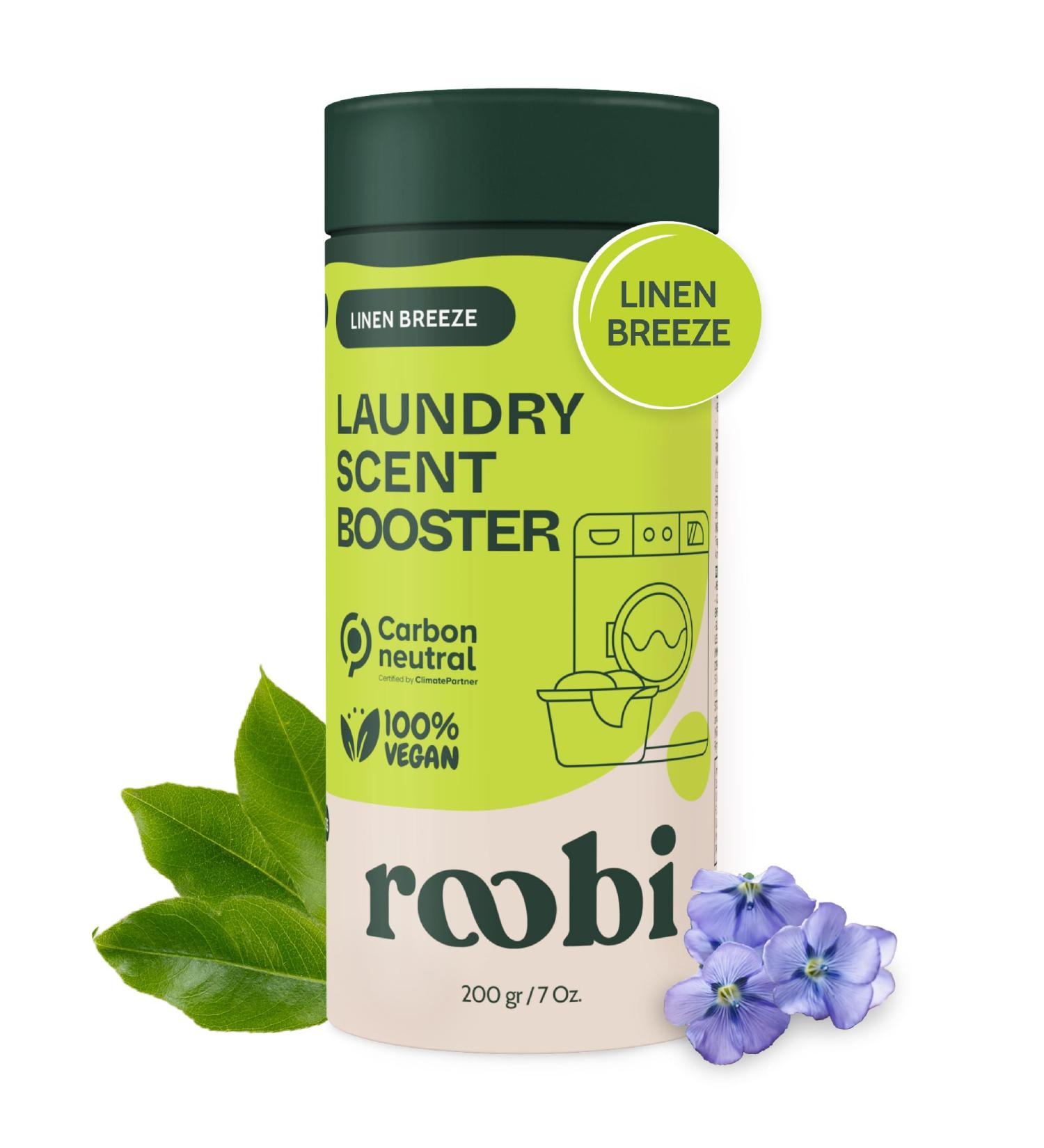 Roobi Sustainable Laundry Scent Booster Beads - Linen Breeze Fragrance | Carbon Neutral 100% Vegan | 20 Washing Cycles - Buy Online on GoSupps.com