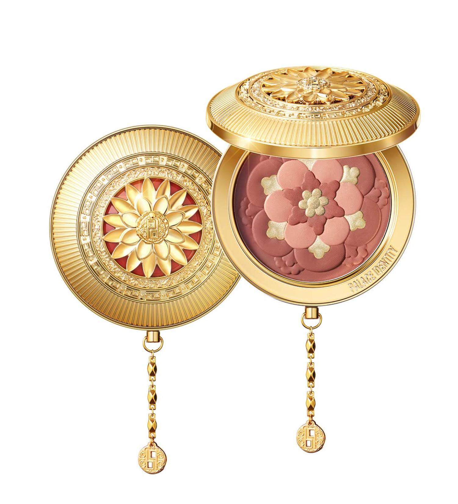 ZEESEA [Palace Identity] Peony Blush,Multi-purpose Makeup Tray, Caramel Nude Brown (H03#Rose)