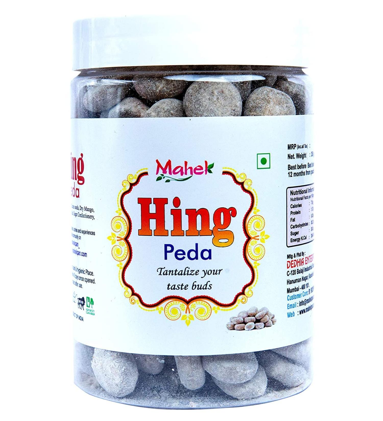 Mahek Hing Peda 350Gm Mouth Freshener Digestive After-Meal Mukhwas _Packing May Vary
