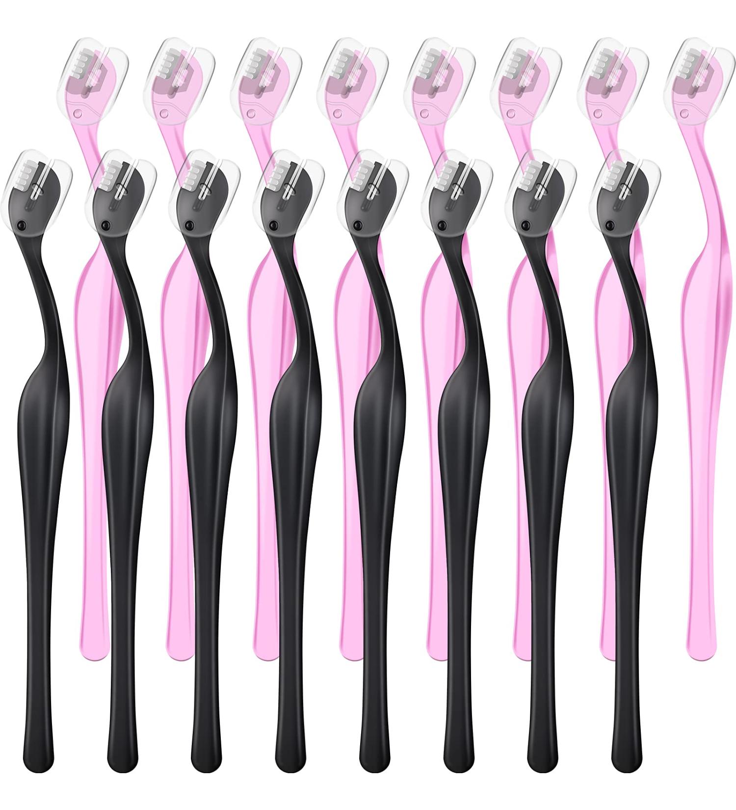 16-Piece Eyebrow Razors & Shapers for Women - Small Blade Size Facial Trimmer in Pink and Black - Buy Online on GoSupps.com
