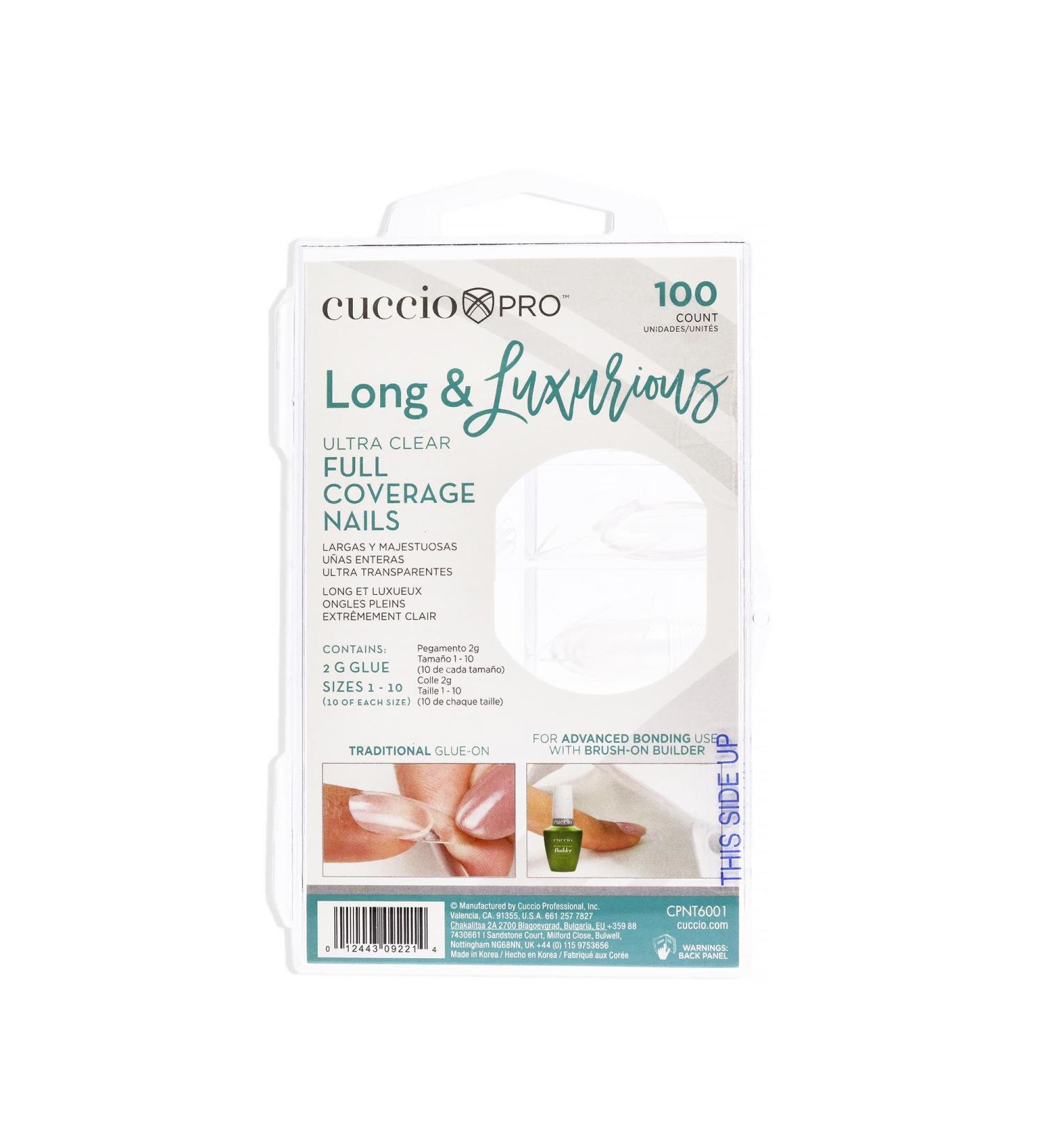 Cuccio Pro Long & Luxurious Tips 100ct Clear - Buy Online on GoSupps.com