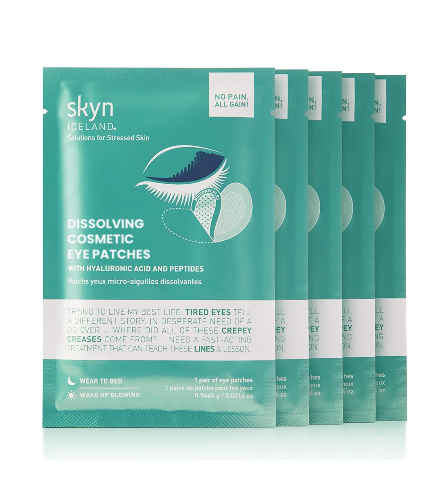 Dissolving Microneedle Eye Patches - 5 Pairs for Dark Circles & Puffiness | Ship Worldwide - Buy Online on GoSupps.com