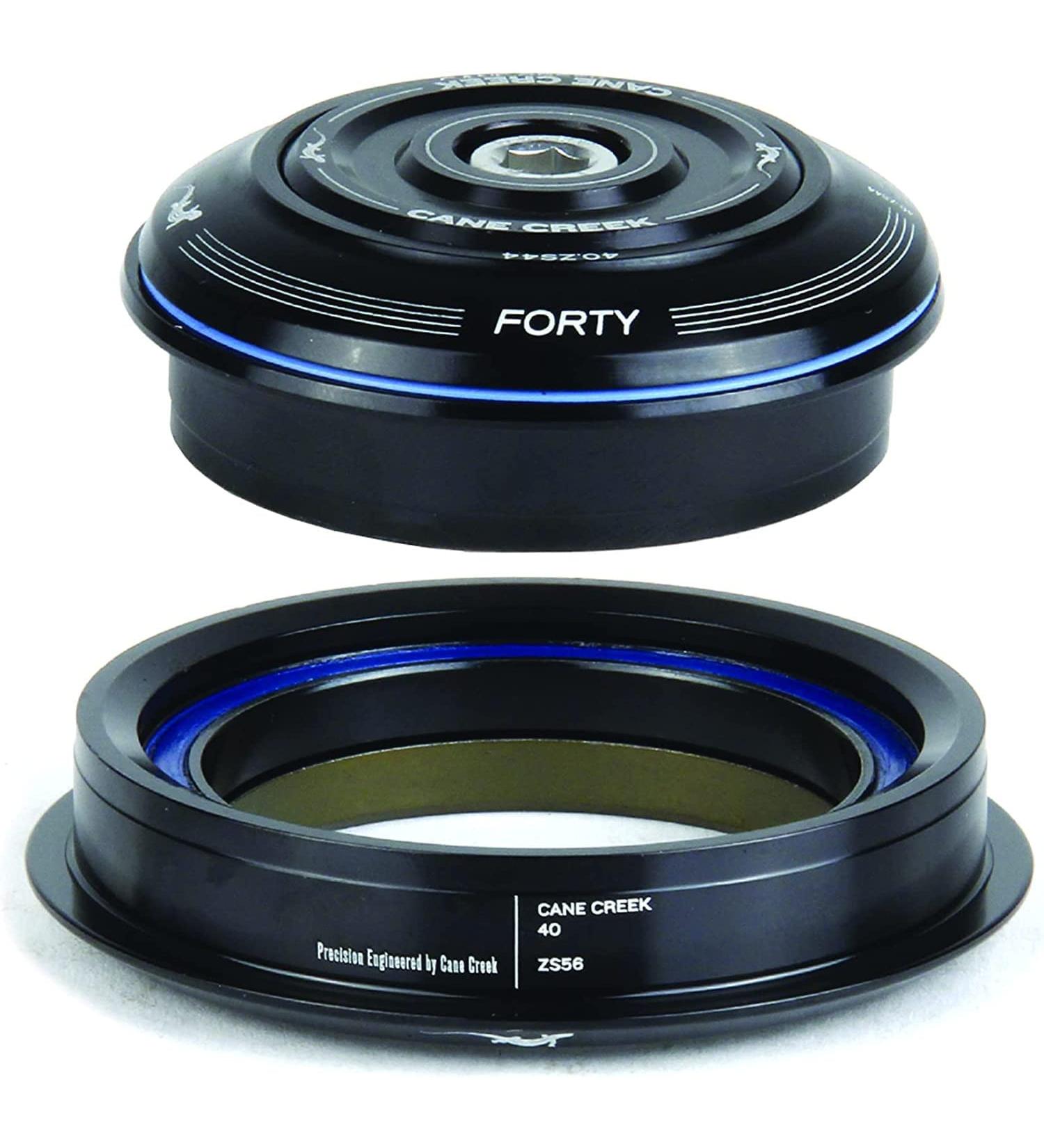 Cane Creek 40-Series Zero Stack Tapered Headset Black, ZS44/28.6 & ZS56/40