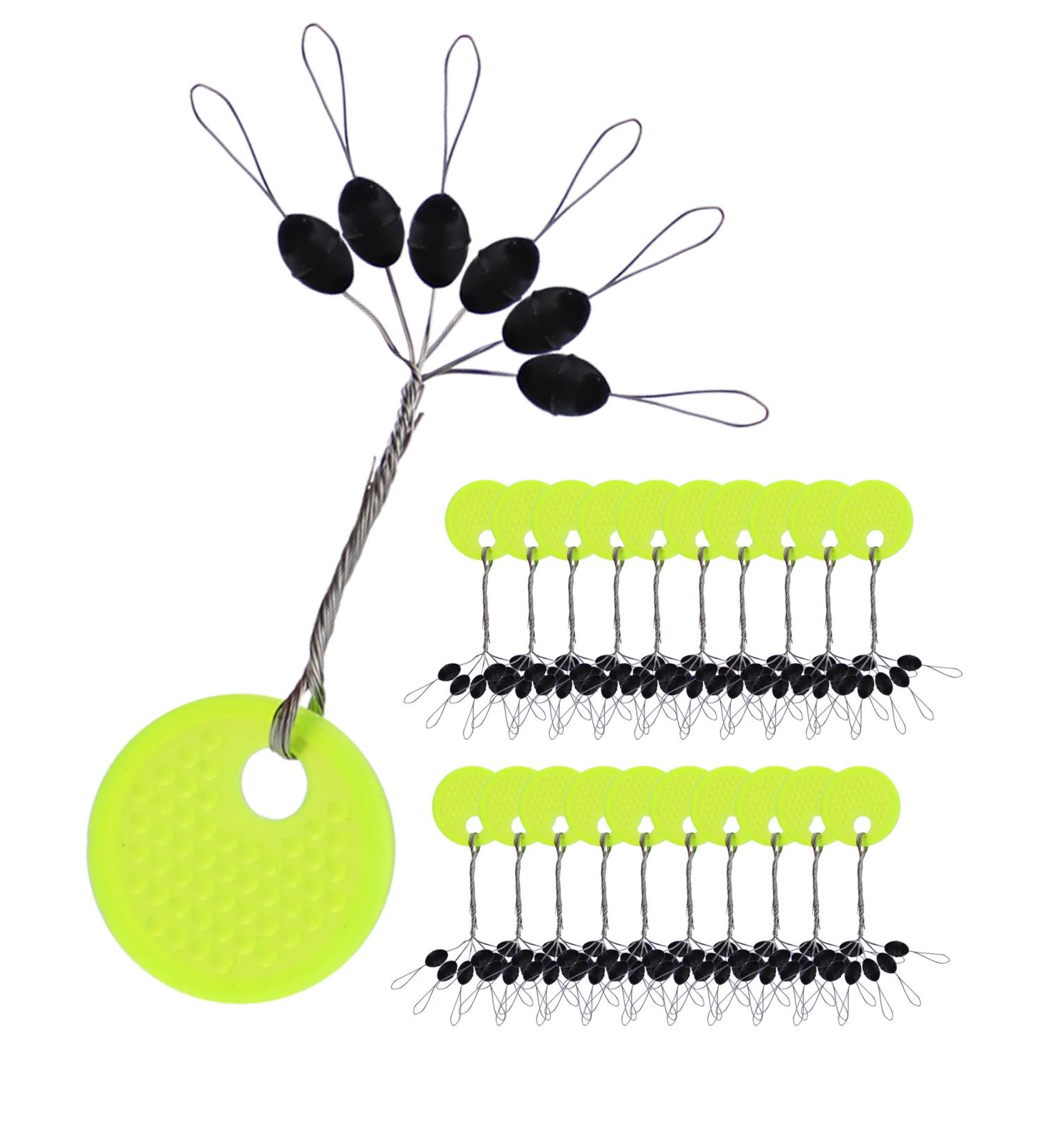 Avlcoaky 1200PCS Yellow Rubber Bobber Stops for Fishing Line - Size M, 6-in-1 Float Sinker Stop Set with L, M, S Options - Buy Online on GoSupps.com