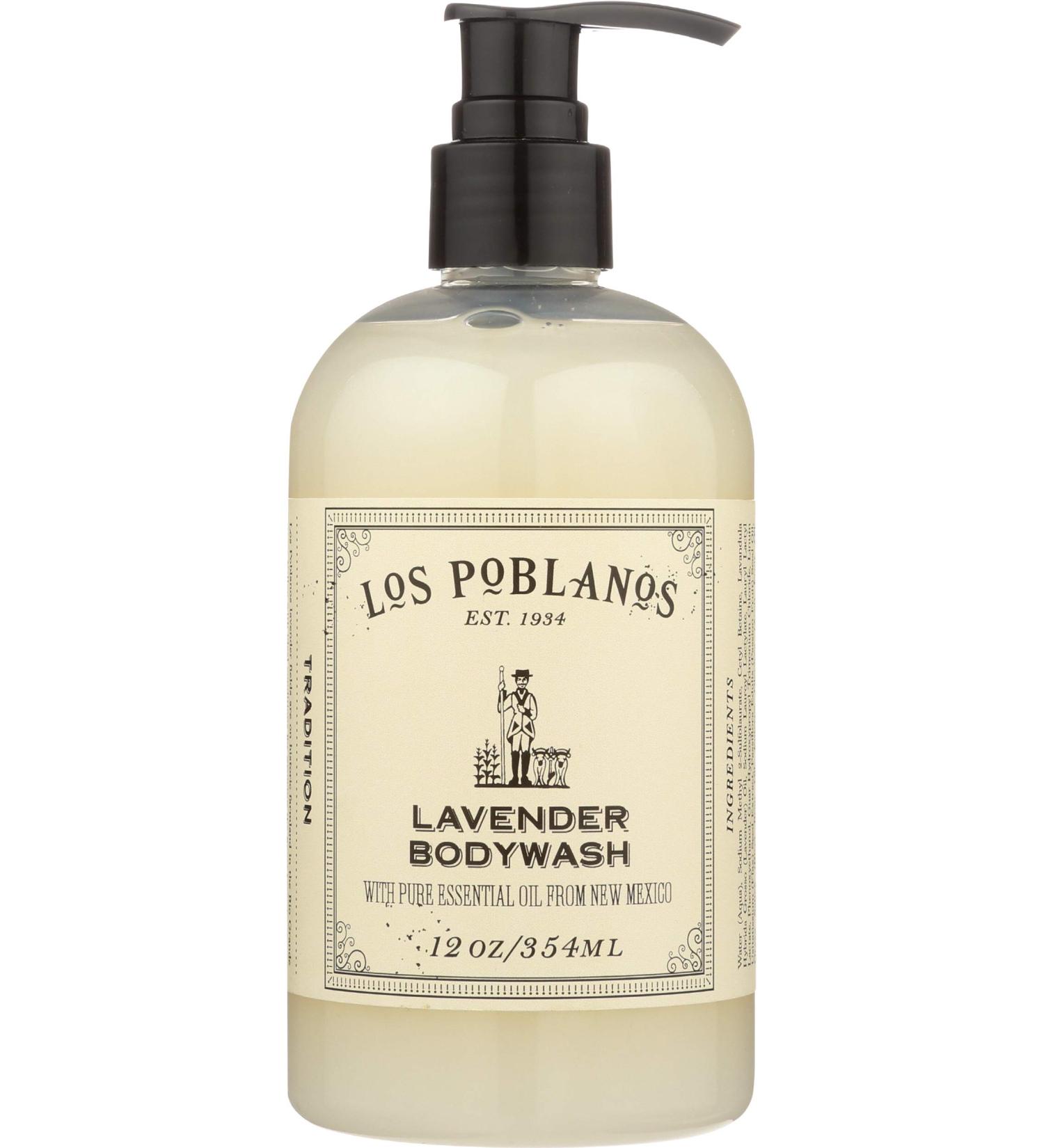 LOS POBLANOS Body Wash 12 OZ - Natural Luxurious Clean for Glowing Skin | Buy Internationally - Buy Online on GoSupps.com