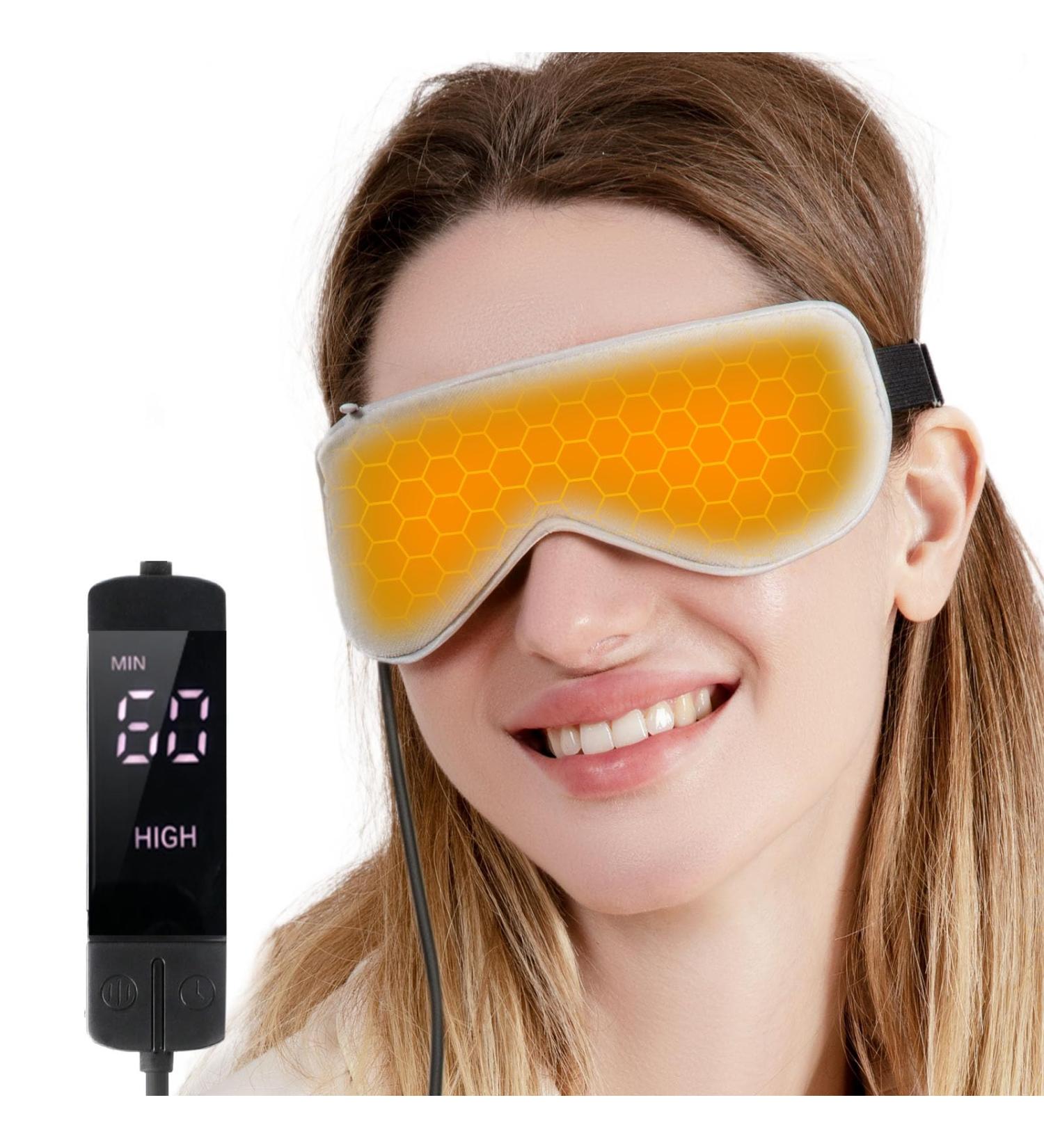 Heated Eye Mask for Dry Eyes - ALLJOY Cold & Warm Compress | Sleep Mask for Stye Blepharitis & Puffy Eyes - 3 Temperatures & Timers for Home Office & Travel - Buy Online on GoSupps.com