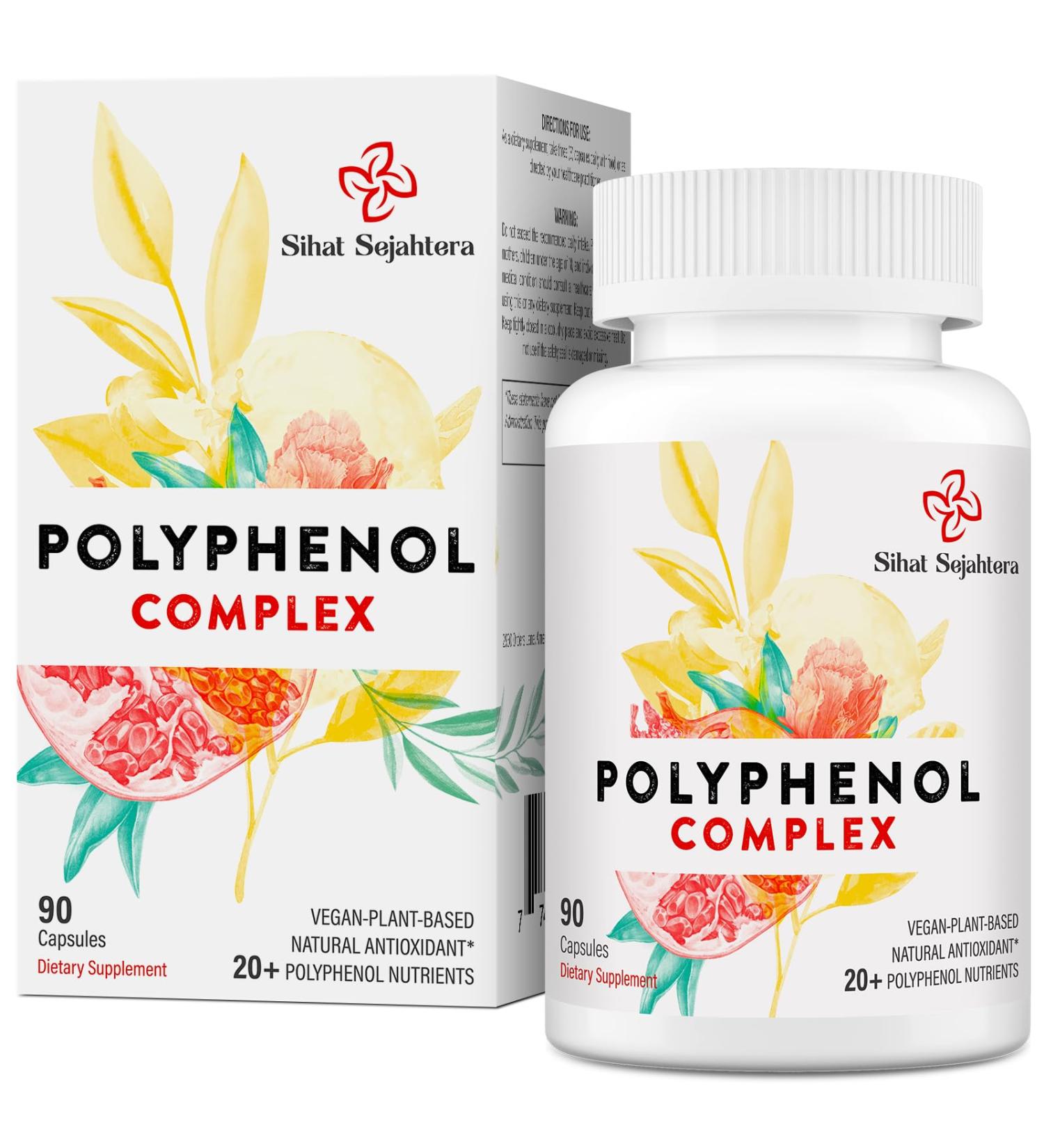 67 500 MG Polyphenols Supplement - Powerful Antioxidants & Polyphenol for Age Defense Polyphenol Superfood Quercetin Resveratrol Plant-Based & Energy Immune Support 90 Capsules 90 Count (Pack of 1) - Buy Online on GoSupps.com