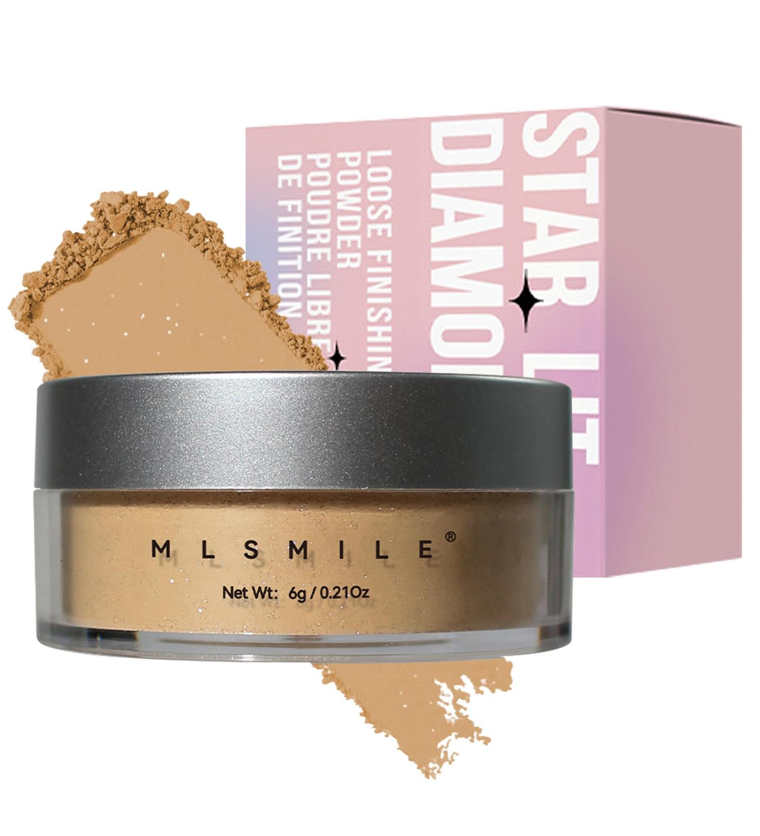 Glitter Setting Powder - Waterproof Loose Face Powder for Dark Complexion | Long-lasting Poreless Matte Finish & Oil Control - Buy Online on GoSupps.com