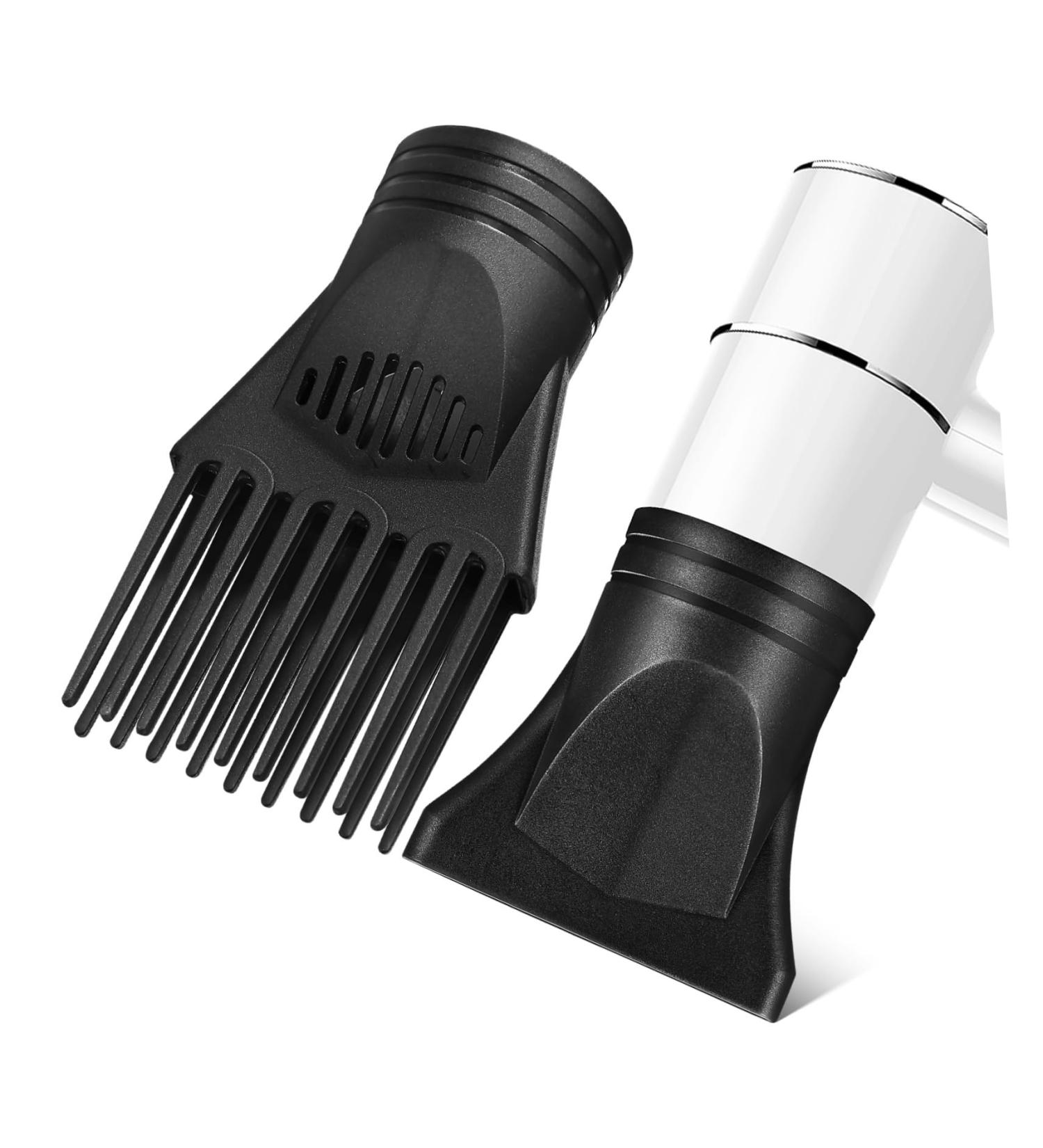 Mikinona 2 Pcs Hair Dryer Nozzle Comb Hair Dryer Accessories Hair Blower Nozzle Flat Headgear Plastic - Buy Online on GoSupps.com