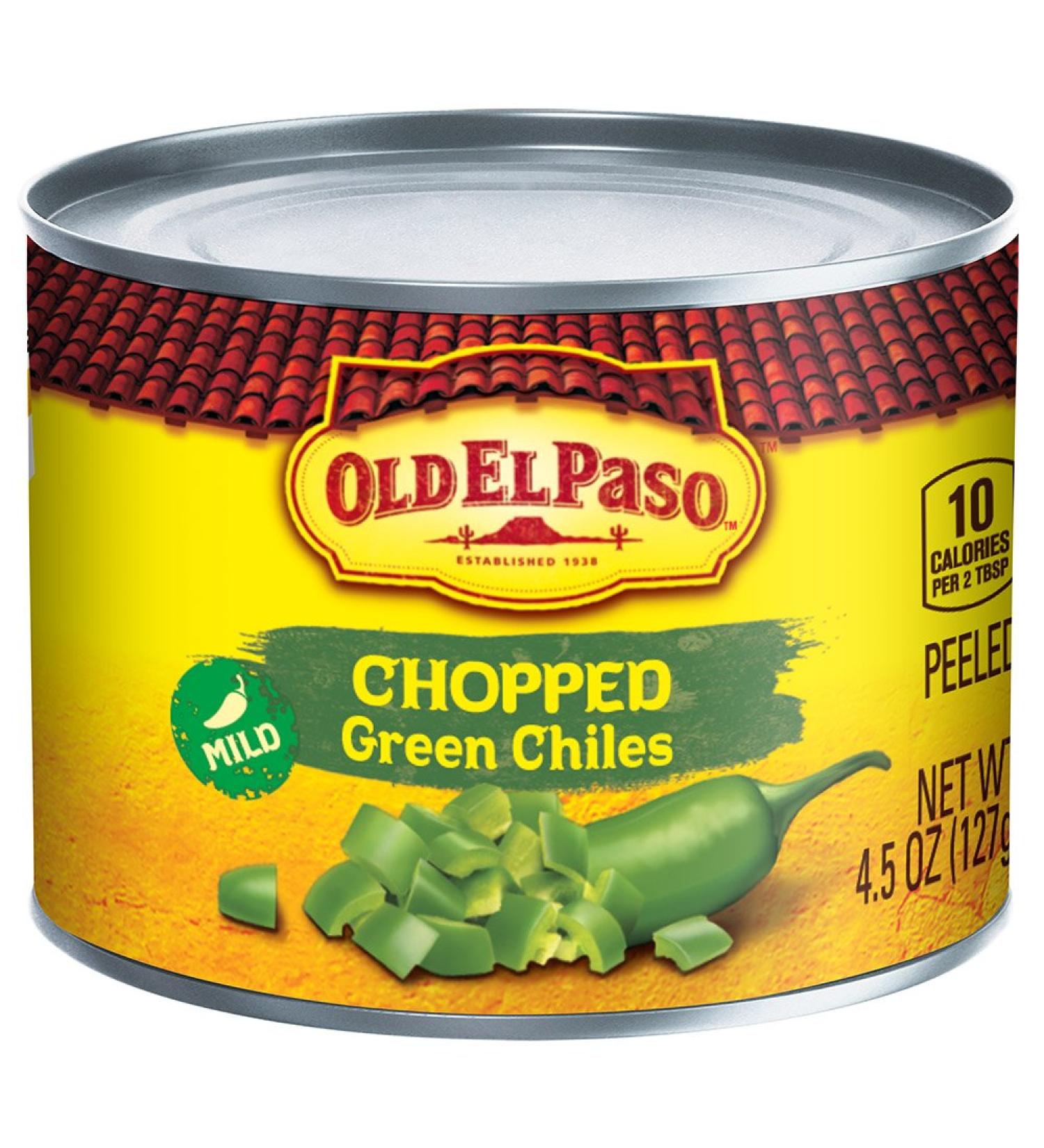 Old El Paso Chopped Green Chiles 4.5 oz - Authentic Mexican Flavor for Your Recipes - Buy Online on GoSupps.com