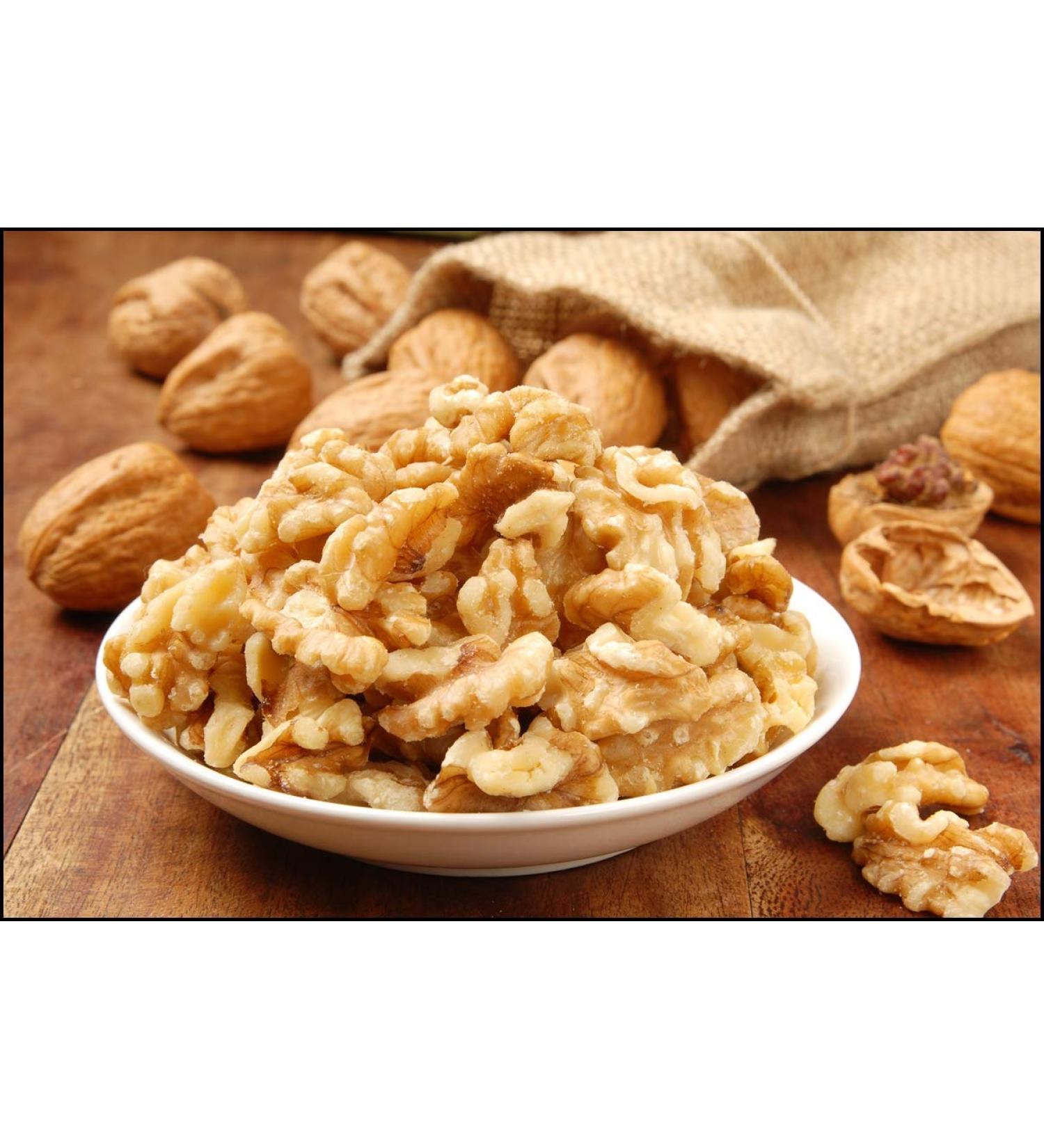 Walnut Halves and Pieces Raw Natural Californian Nuts Gluten Free Unroasted Vegan (1 Kg) Walnut 1 Kg