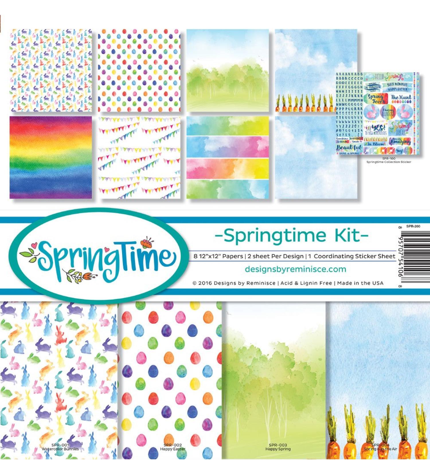 Reminisce SPR-200 Springtime Scrapbook Collection Kit