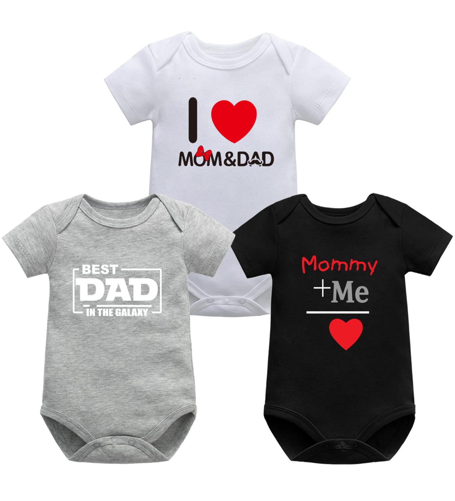 Bestele Baby Bodysuits 3-Pack for Newborn Boys and Girls | Cotton Onesies Rompers Set for Toddler Infant | Short Sleeve Coverall Undershirt | 0-24 Months Sizes Available - Buy Online on GoSupps.com