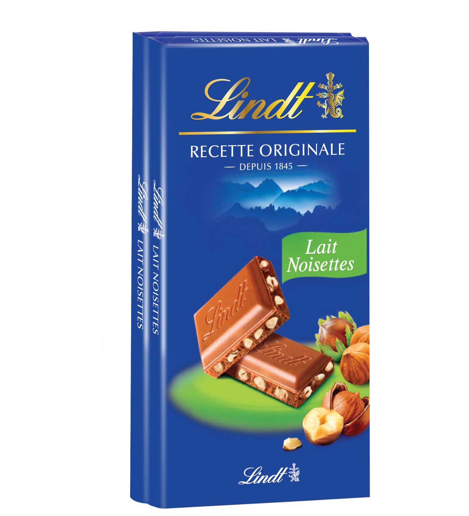Lindt Original Recipe Milk Hazelnuts 2 x 100 g - Buy Online on GoSupps.com