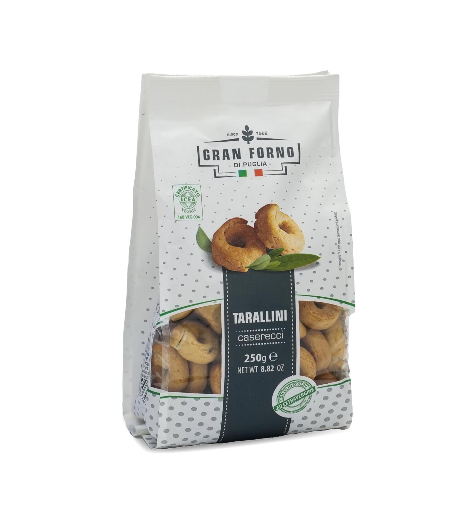 Gran Forno Taralli Natural 250g - Crunchy Italian Snack - Airy Salty Dough Rings for International Shipping - Buy Online on GoSupps.com