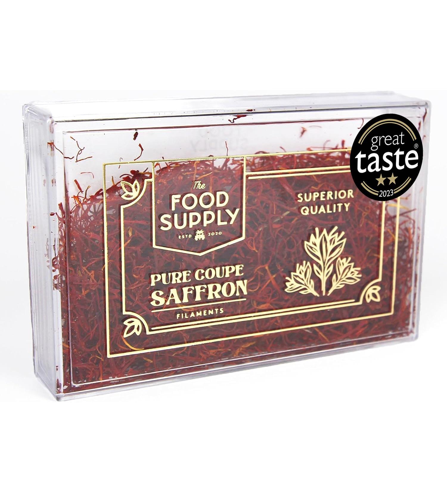 Saffron Finest Pure Premium Grade A++ LAB TESTED Saffron for Tea, Paella, Rice, Desserts - 4g (Pack of 1) - Buy Online on GoSupps.com