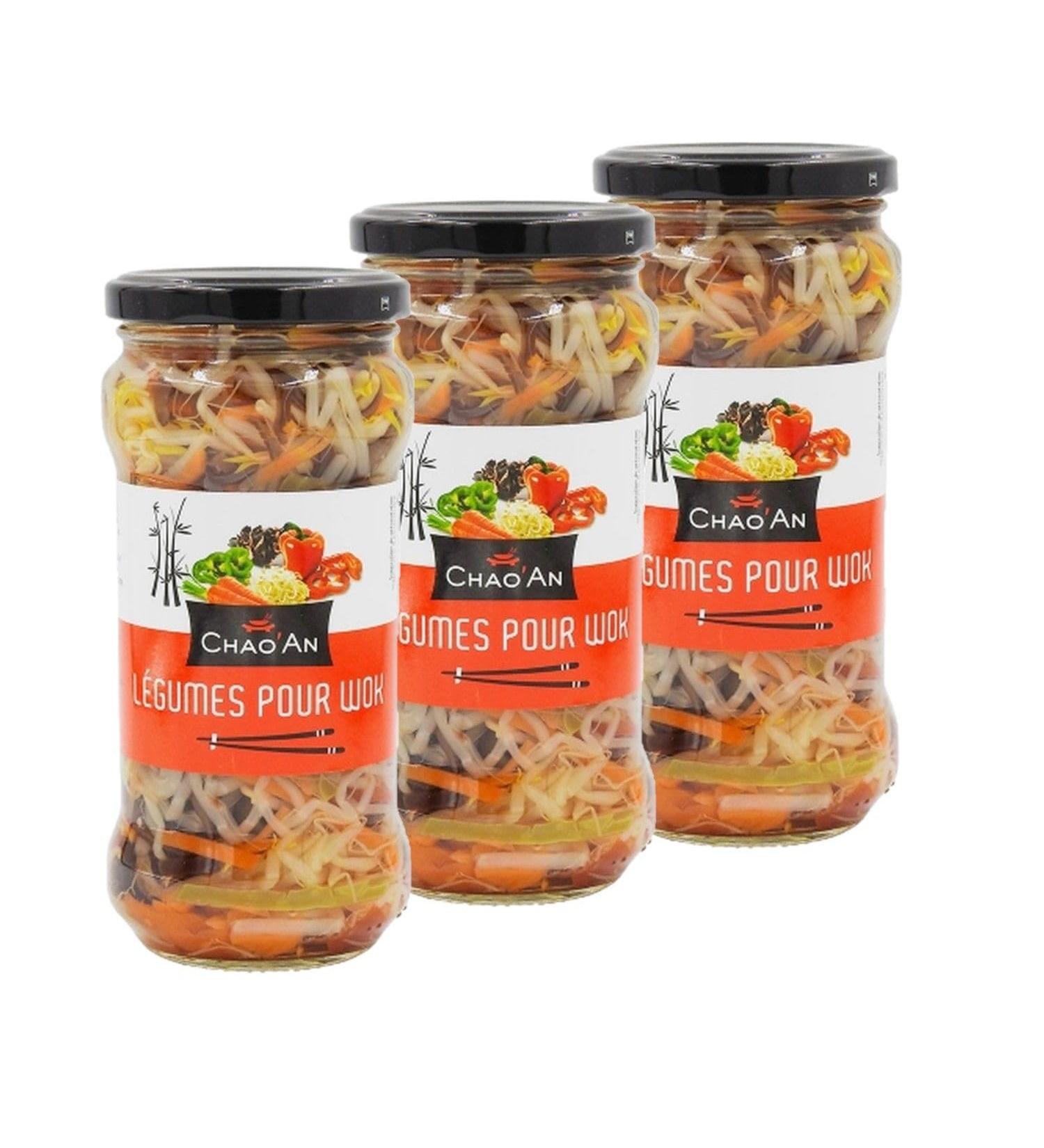 Chao'an Pack of 3 wok vegetables - Chao'an - 330g jar