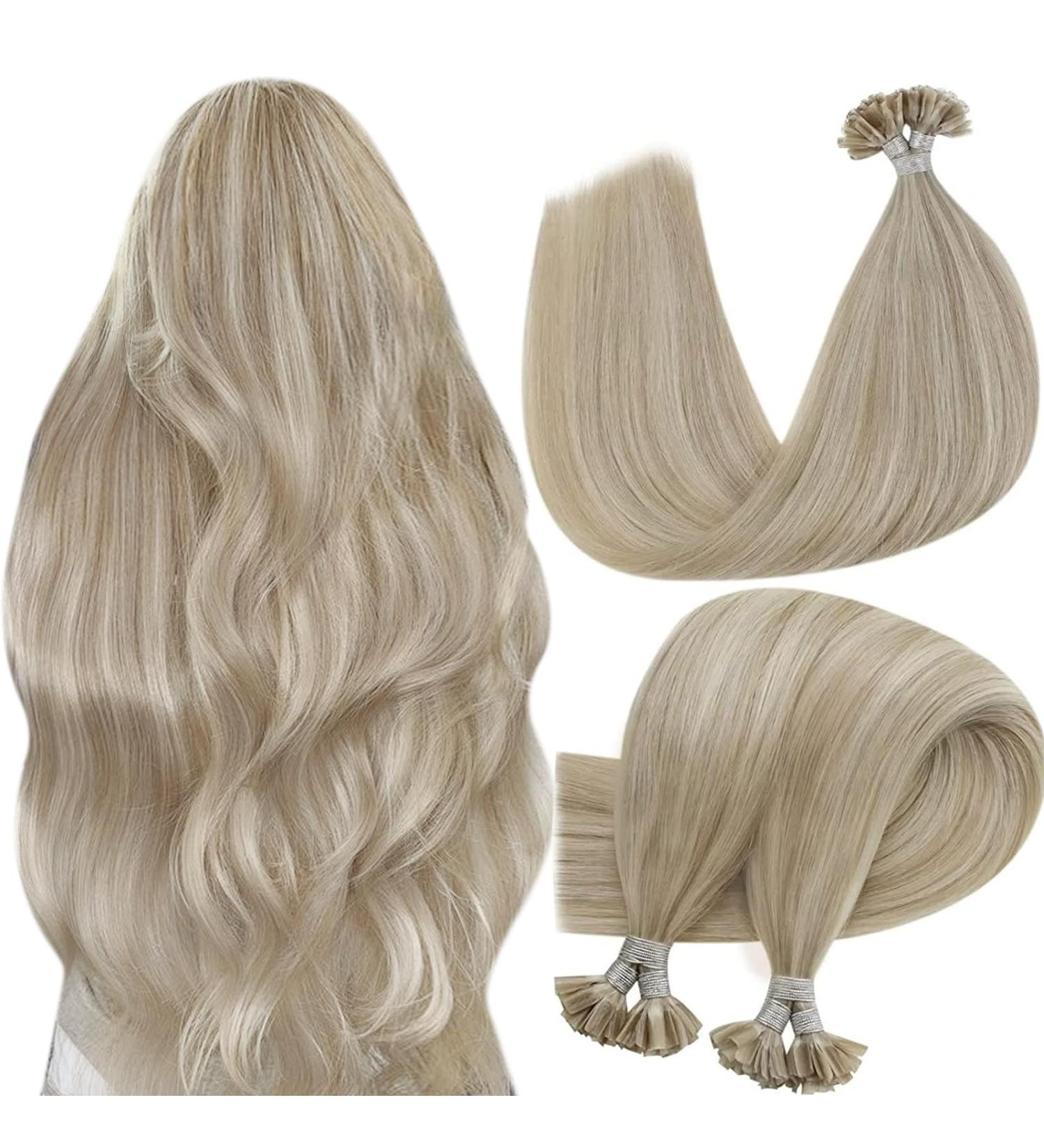 Buy Ash Blonde Real Hair Bonding Extensions | 50g 45cm - Temporarily Limited Discount! - Buy Online on GoSupps.com
