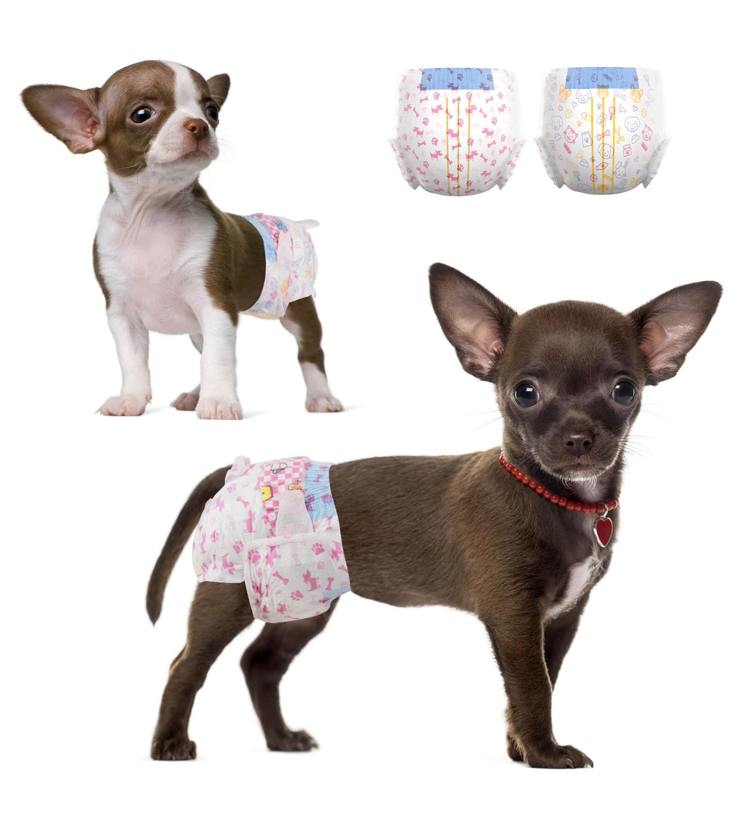 Dono Disposable Dog Diapers for Females - Super Absorbent & Leak-Proof | 48 Count | Perfect for Heat Incontinence & Irregular Traces | XXS to L Sizes - Buy Online on GoSupps.com