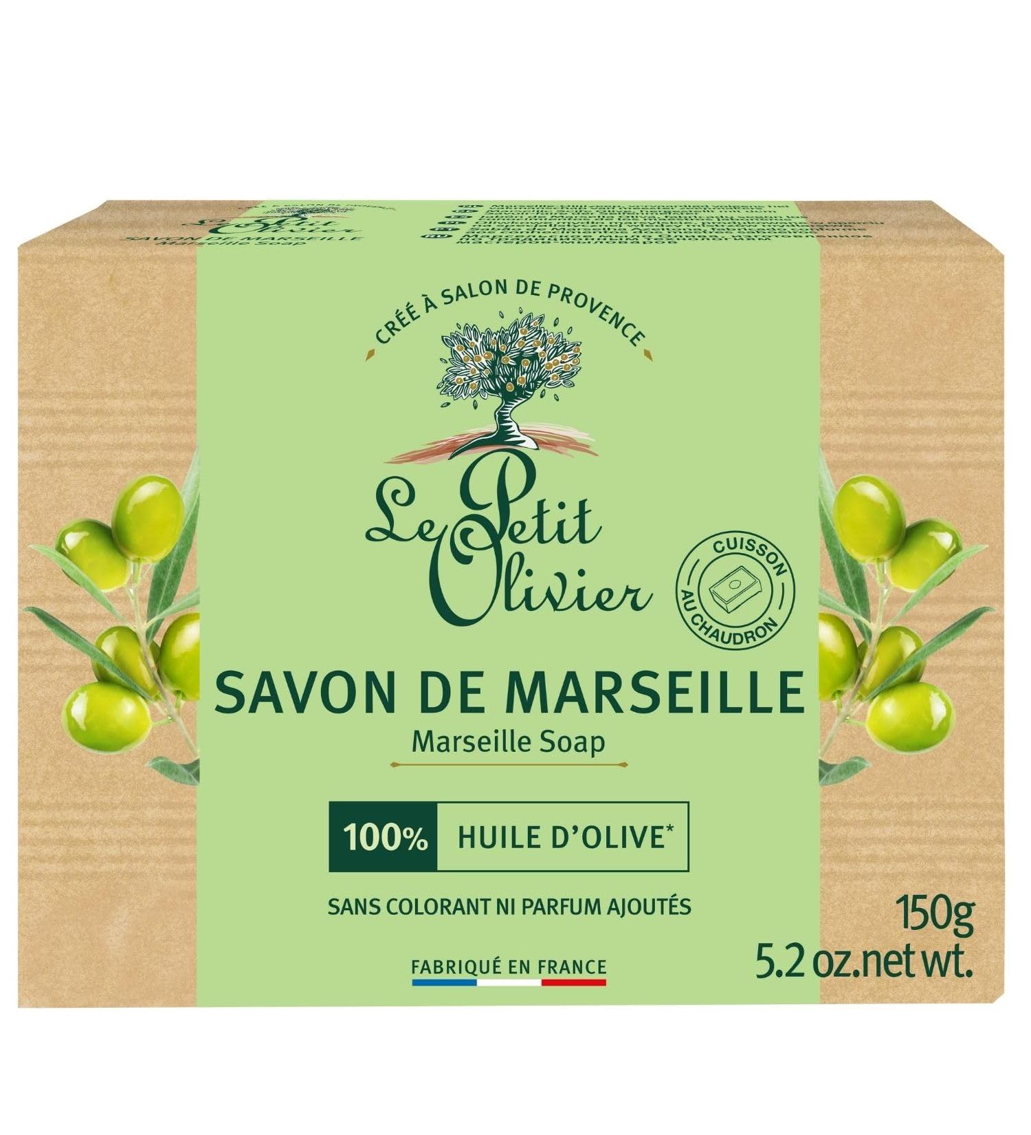 LE PETIT OLIVIER - Solid Marseille Soap with Olive Oil - 72% Vegetable Oil - Traditional Manufacturing - Without Par - Buy Online on GoSupps.com