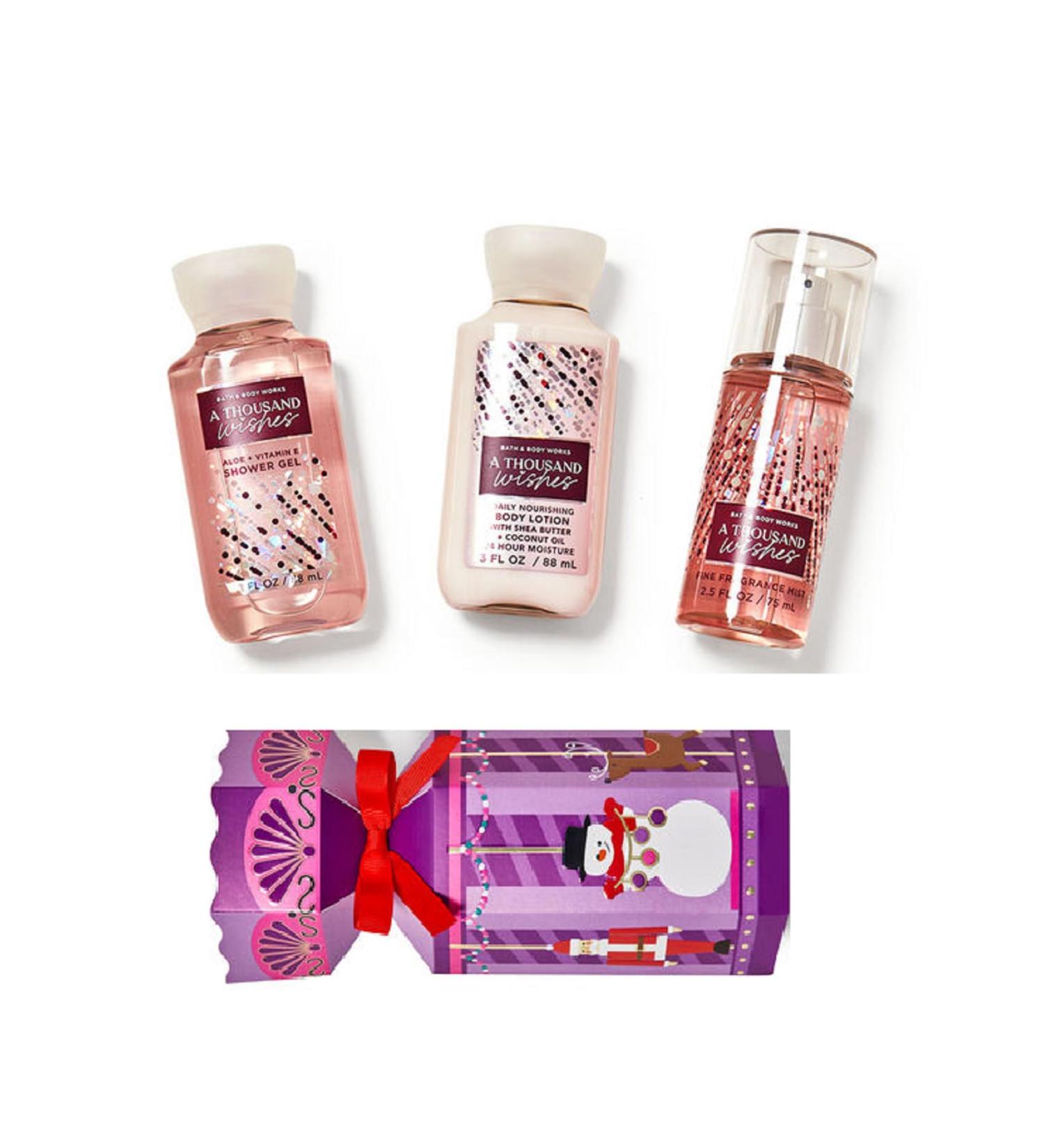 Shop Bath & Body Works A Thousand Wishes Mini Gift Box Set - Lotion Gel & Mist (3 Fl Oz) | Perfect International Shipping Gift - Buy Online on GoSupps.com