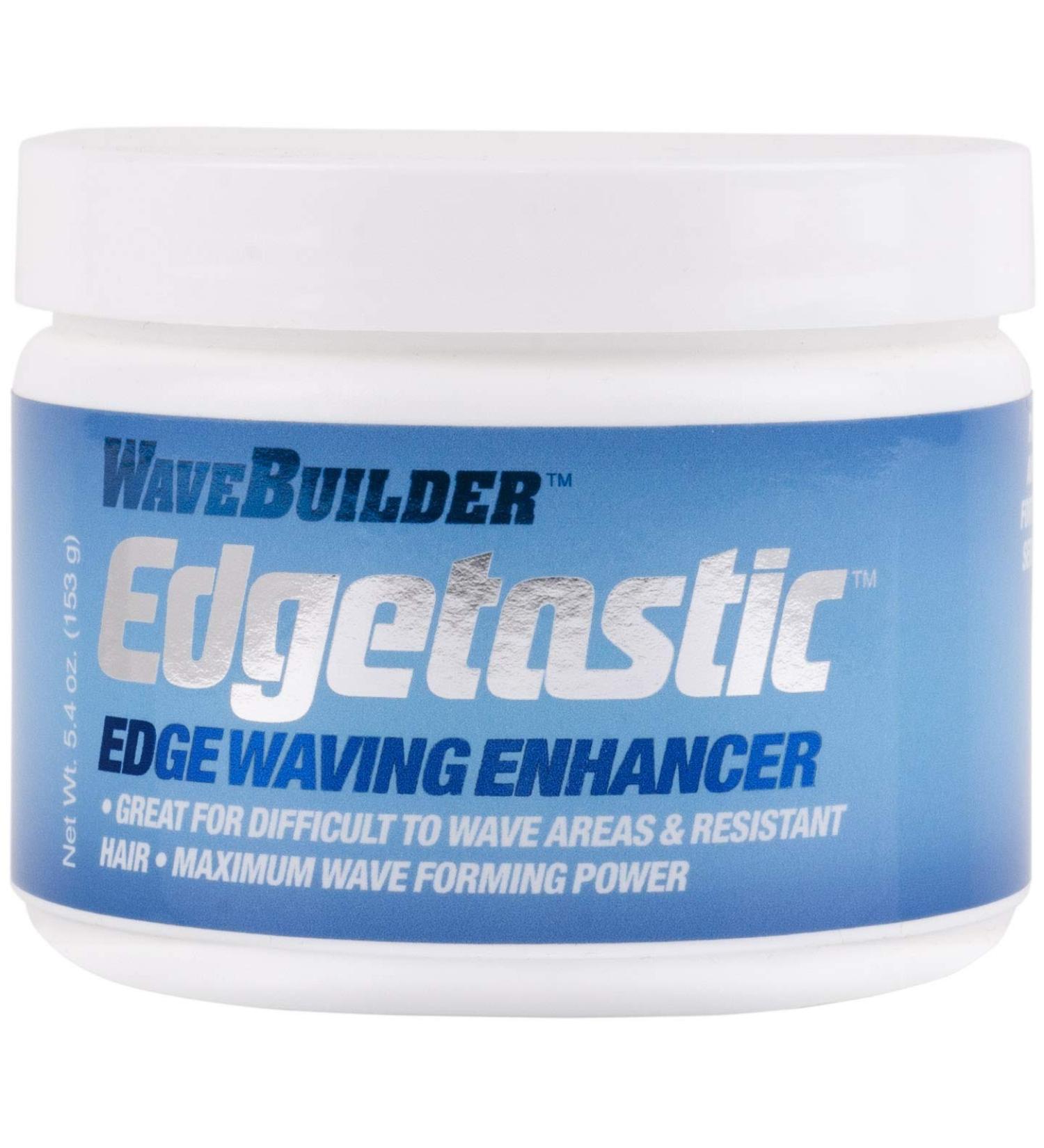 WaveBuilder Edgetastic Edge Waving Enhancer | Original Formula for Resistant Hair | 5.7 Oz - Achieve Perfect Waves - Buy Online on GoSupps.com