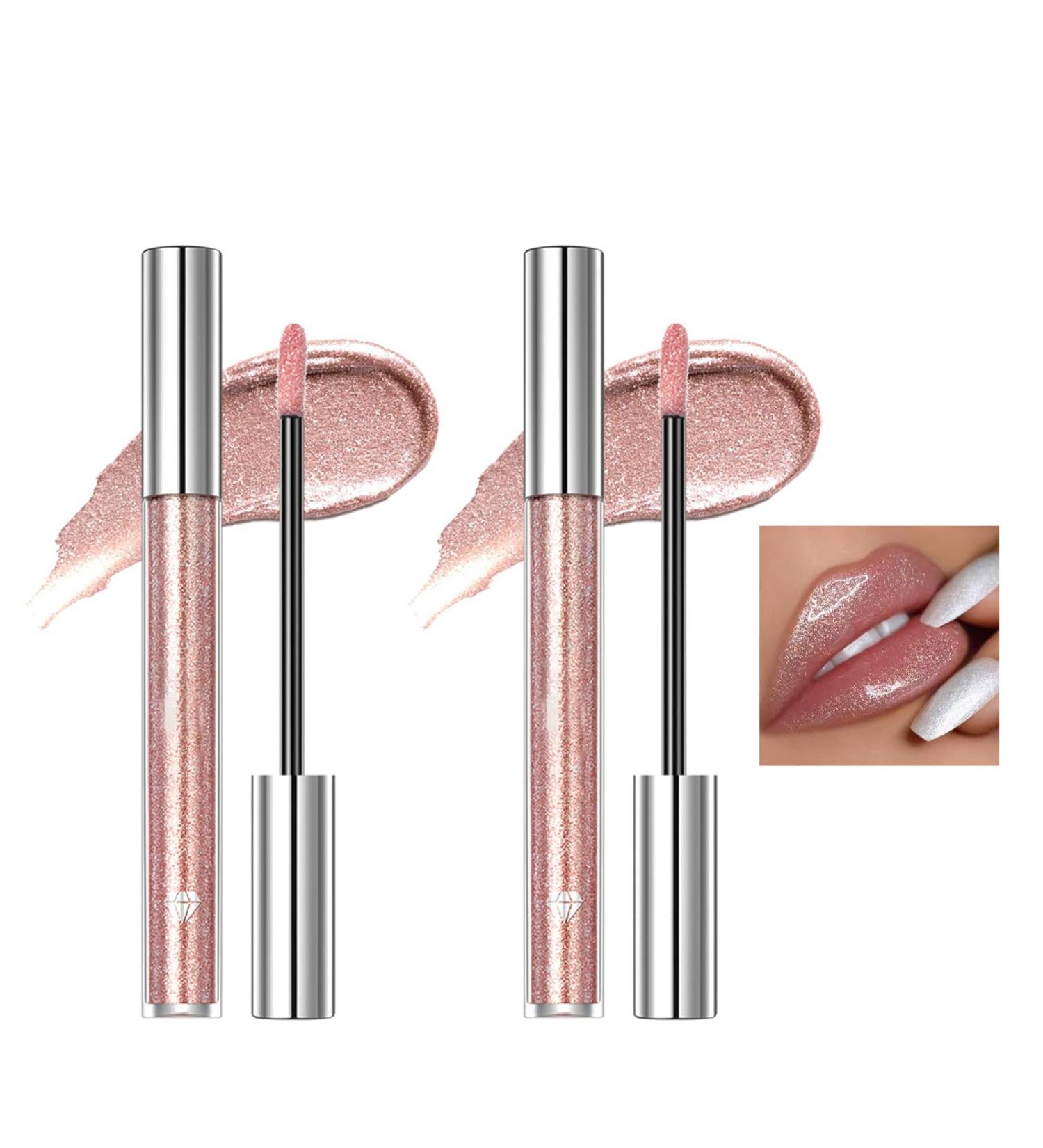 Shantou Yingji 2 x Liquid Lipstick 2in1 Lipstick & Eyeshadow Shimmering Lipstick NonStick Eyeshadow MultiPurpose Color Long Lasting Color Lipstick Light Pink Lip Liner 12 Pieces - Buy Online on GoSupps.com