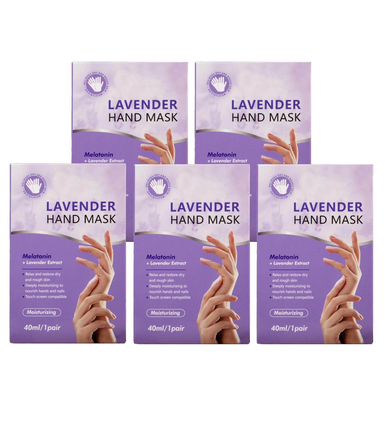 Hand Spa Mask 5 Pairs - Intense Moisturizing Hand Gloves for Dry, Cracked Hands - Skin Repair & Renewal Treatment - 5pcs - Buy Online on GoSupps.com
