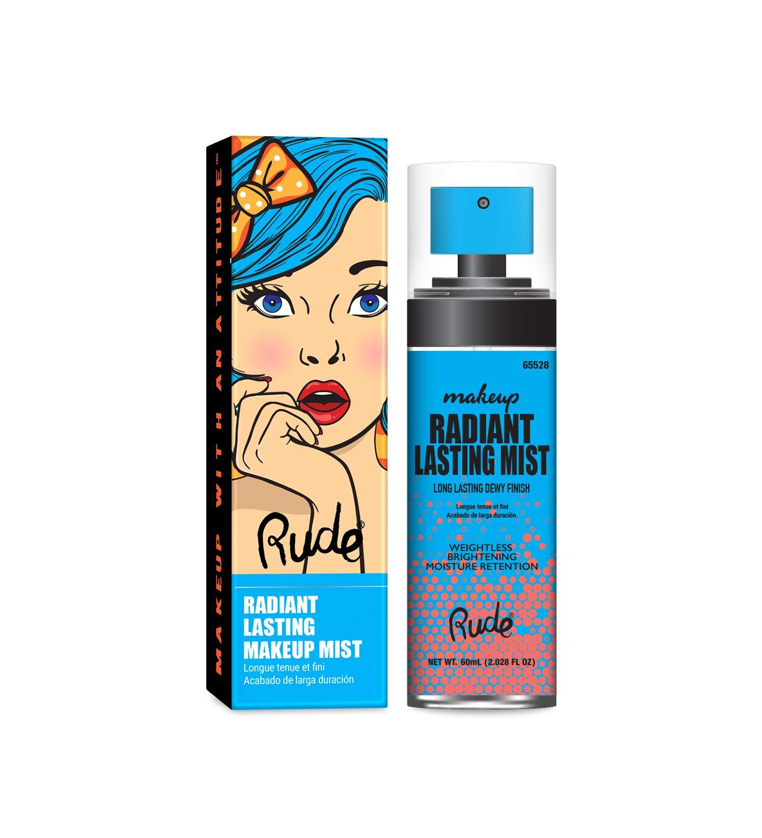 Rude Cosmetics Radiant Lasting Makeup Mist for Women | 2 oz | Long-Lasting Hydration & Shine - Buy Online on GoSupps.com