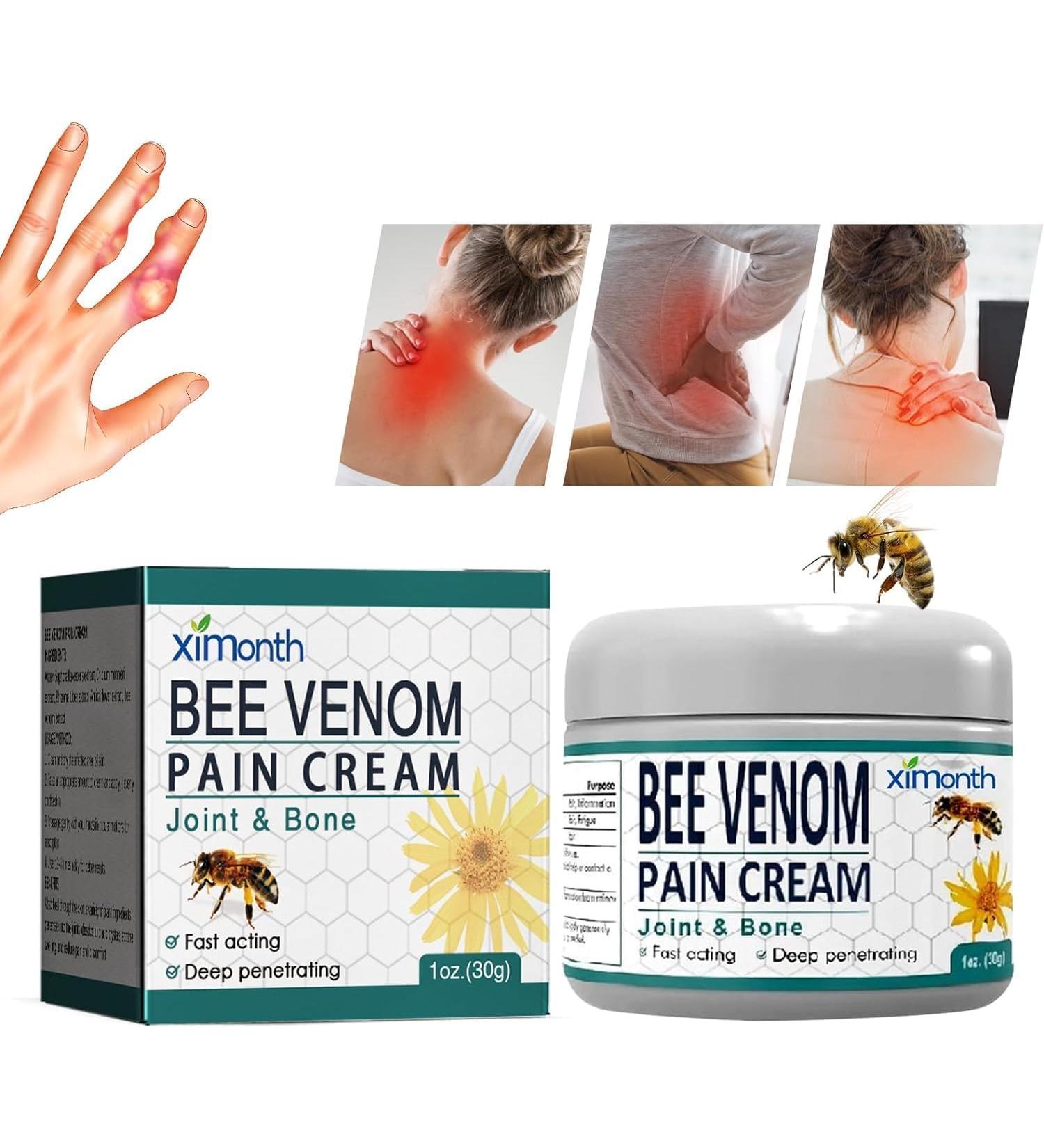 Buy Bee Venom Cream for Pain Relief & Wart Treatment - Bienergiftsalbe (1 Piece) - Effective Natural Ointment - Buy Online on GoSupps.com