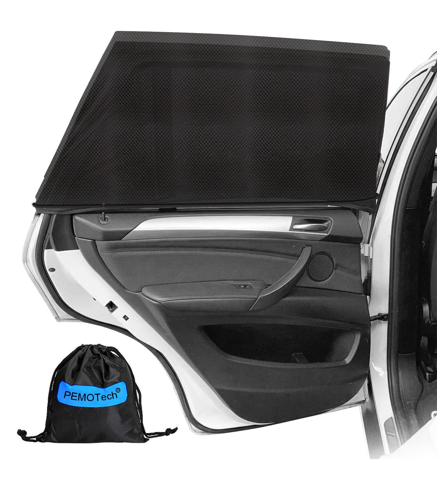 Pemotech Car Window Shades - UV Sun Protection for Kids, Adults, and Pets - Large Size (39.8 x 27.2) - Fits 98% of Cars - Buy Online on GoSupps.com