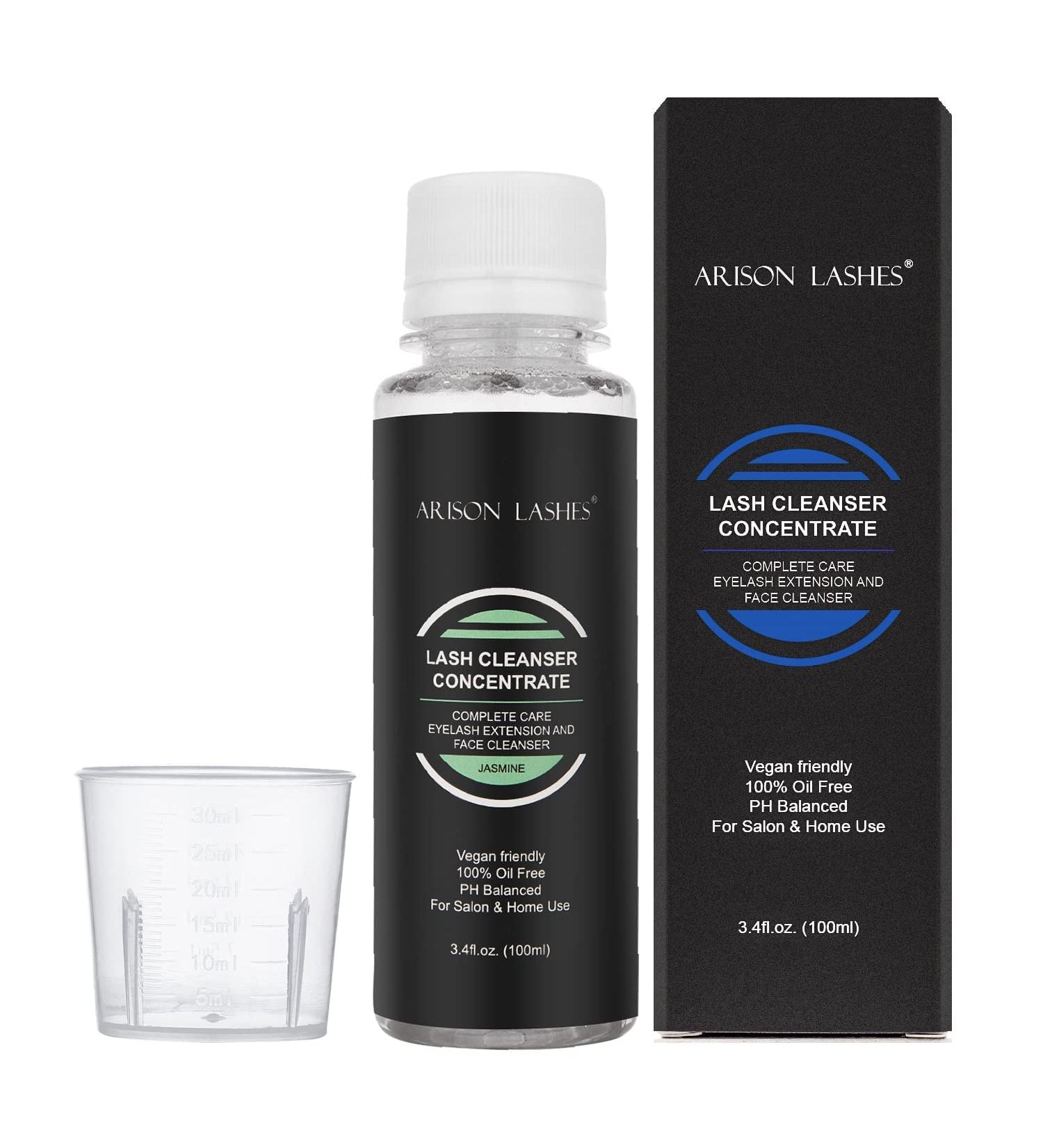 Eyelash Cleansing Concentrate 100ml - Professional Foaming Shampoo for Lash Extensions | Jasmile Jasmine Essential Cleaner - Buy Online on GoSupps.com