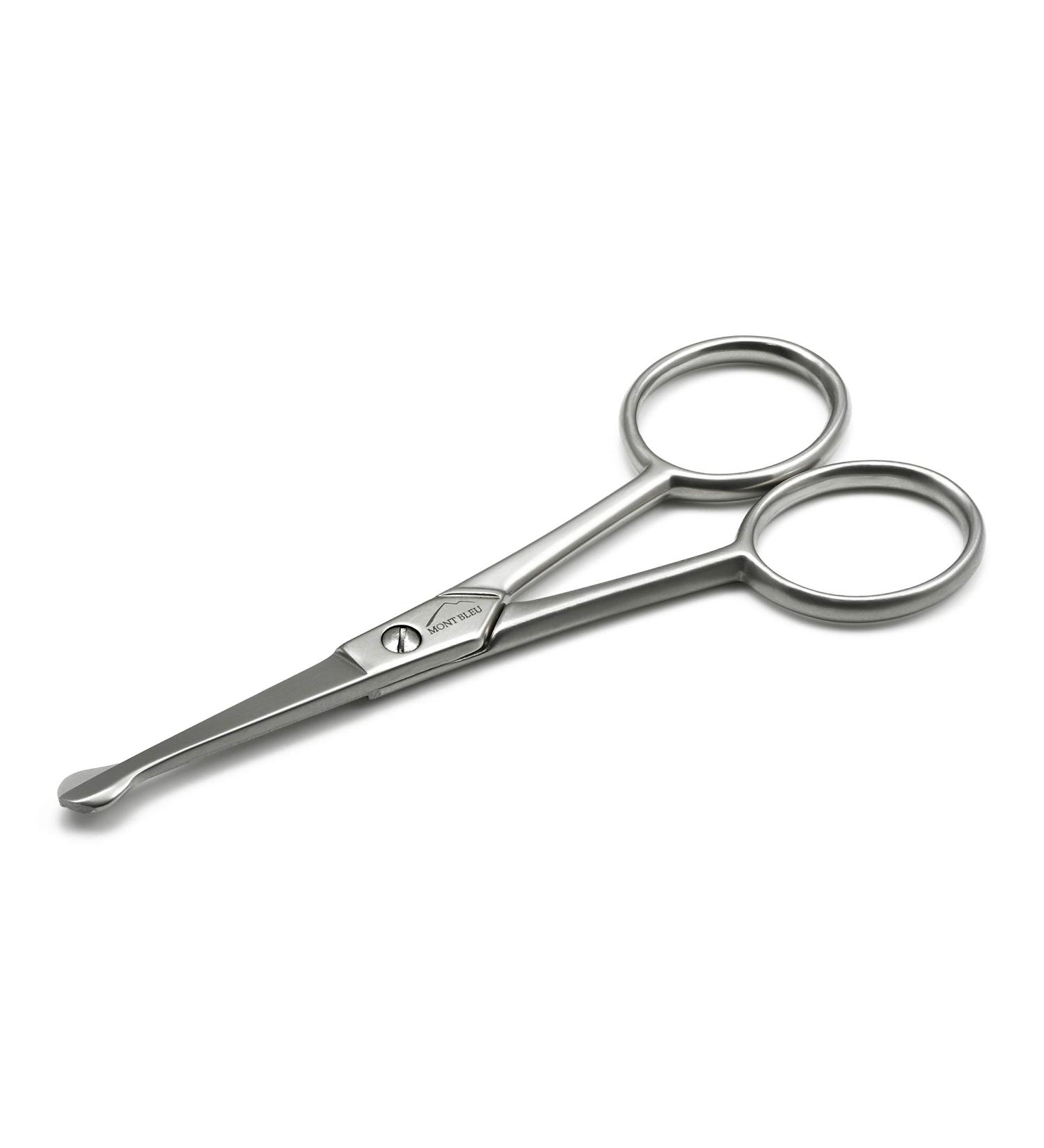 Mont Bleu Ear & Nose Hair Scissors Straight Blades Carbon Steel Made in Italy Straight 4 cm/4" - Buy Online on GoSupps.com