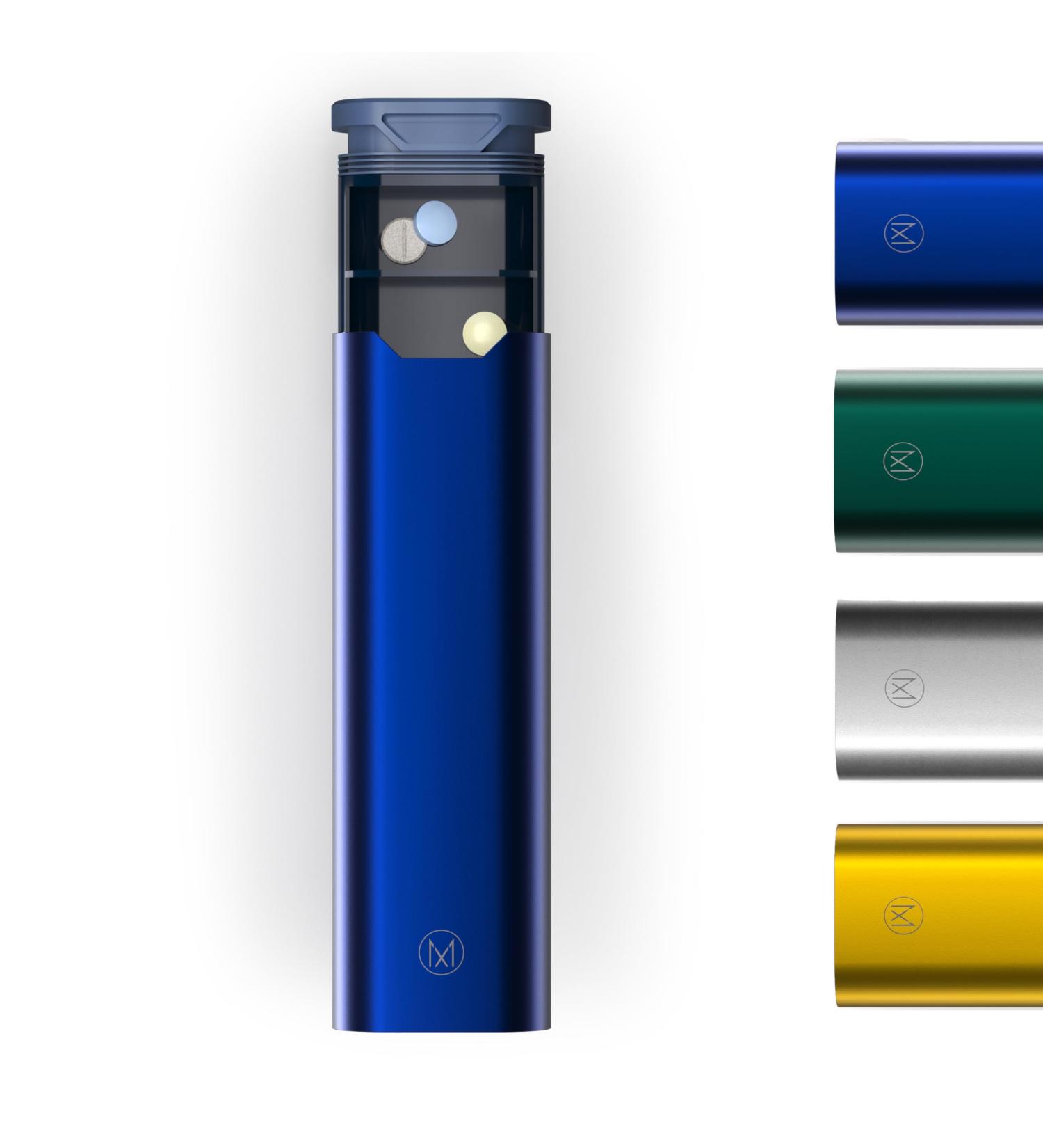 Premium Metal 7 Day Pill Box Organizer by Mannox - Navy Blue - Buy Online on GoSupps.com