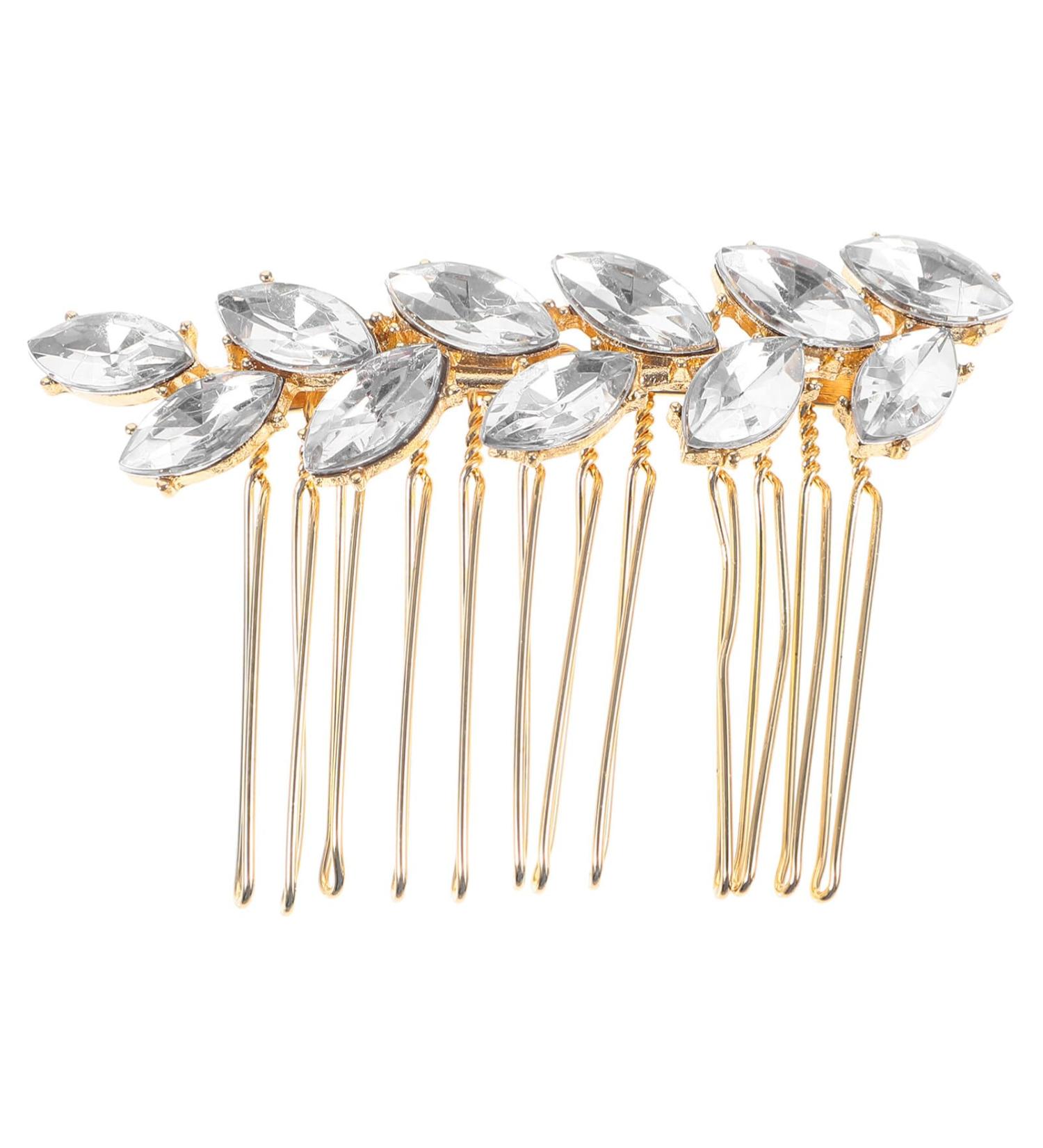 FOMIYES Rhinestone Wedding Hair Comb Bride Bridal Hair Clip Women Crystal Hair Pieces Headpiece Hair Pins Bridesmaids Flower Girls Hair Barrettes Hairpin Hair Accessories Jewelry - Buy Online on GoSupps.com